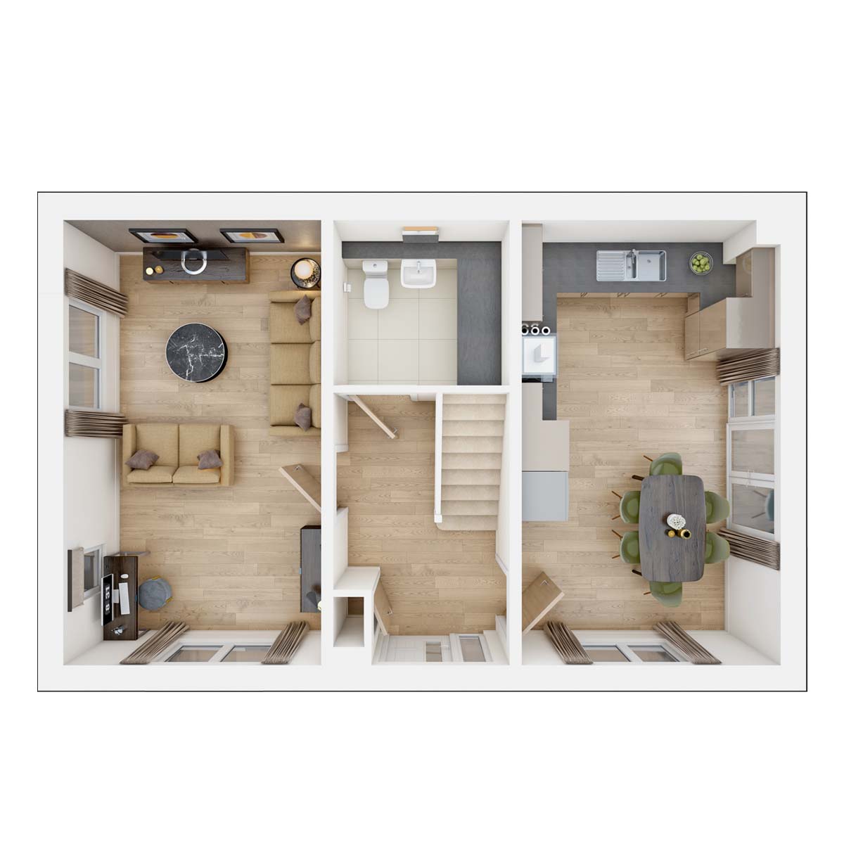 The Aynesdale ground floor plan