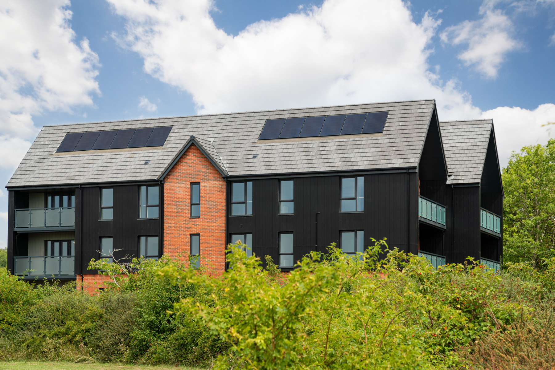 Each home features solar panels to help towards your energy bills