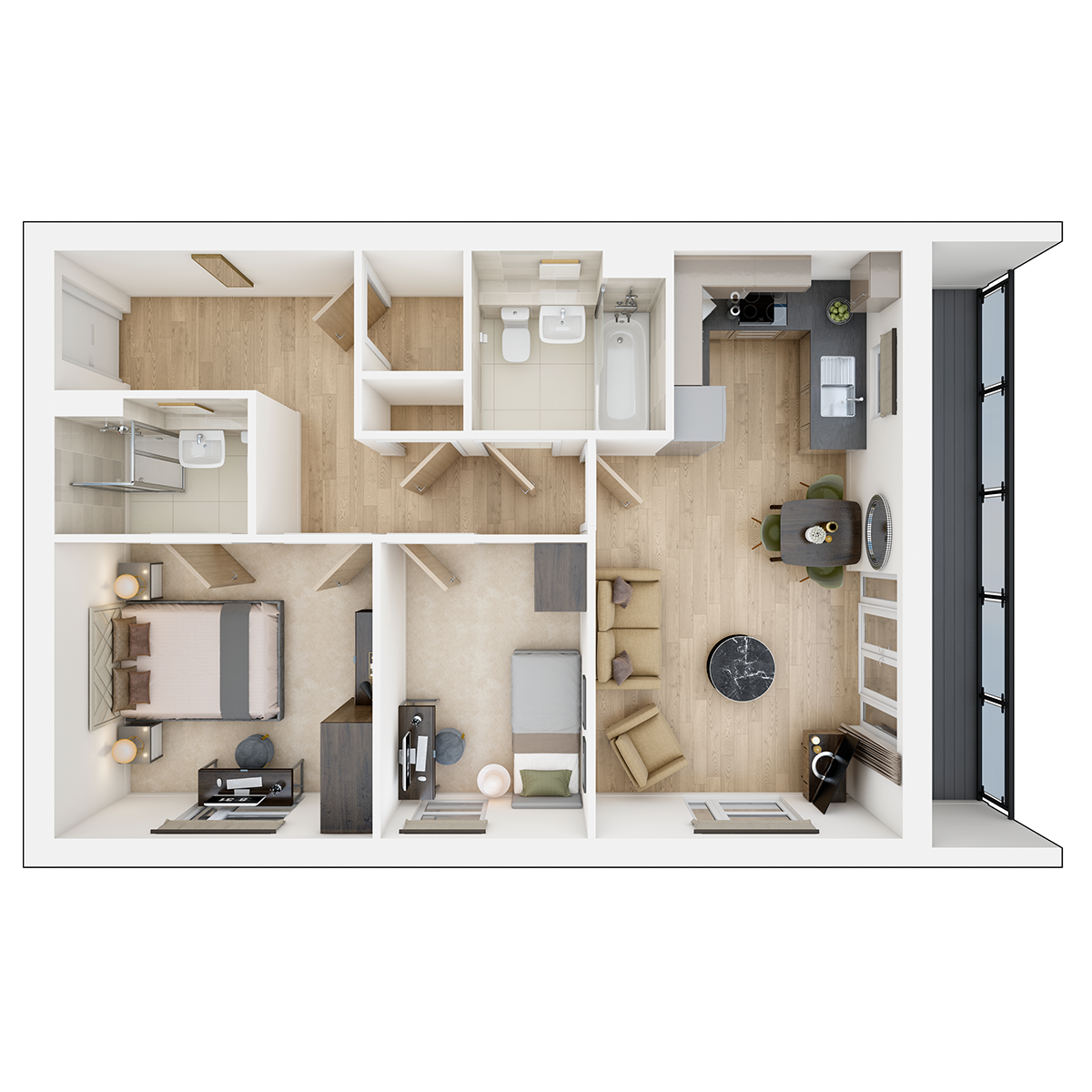 Bronze Park Apartments Floor Plan