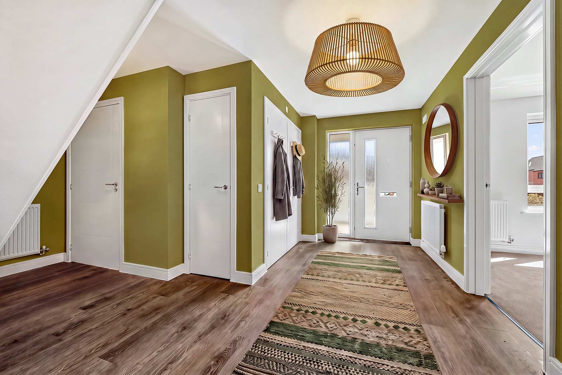 An impressive and spacious entrance awaits