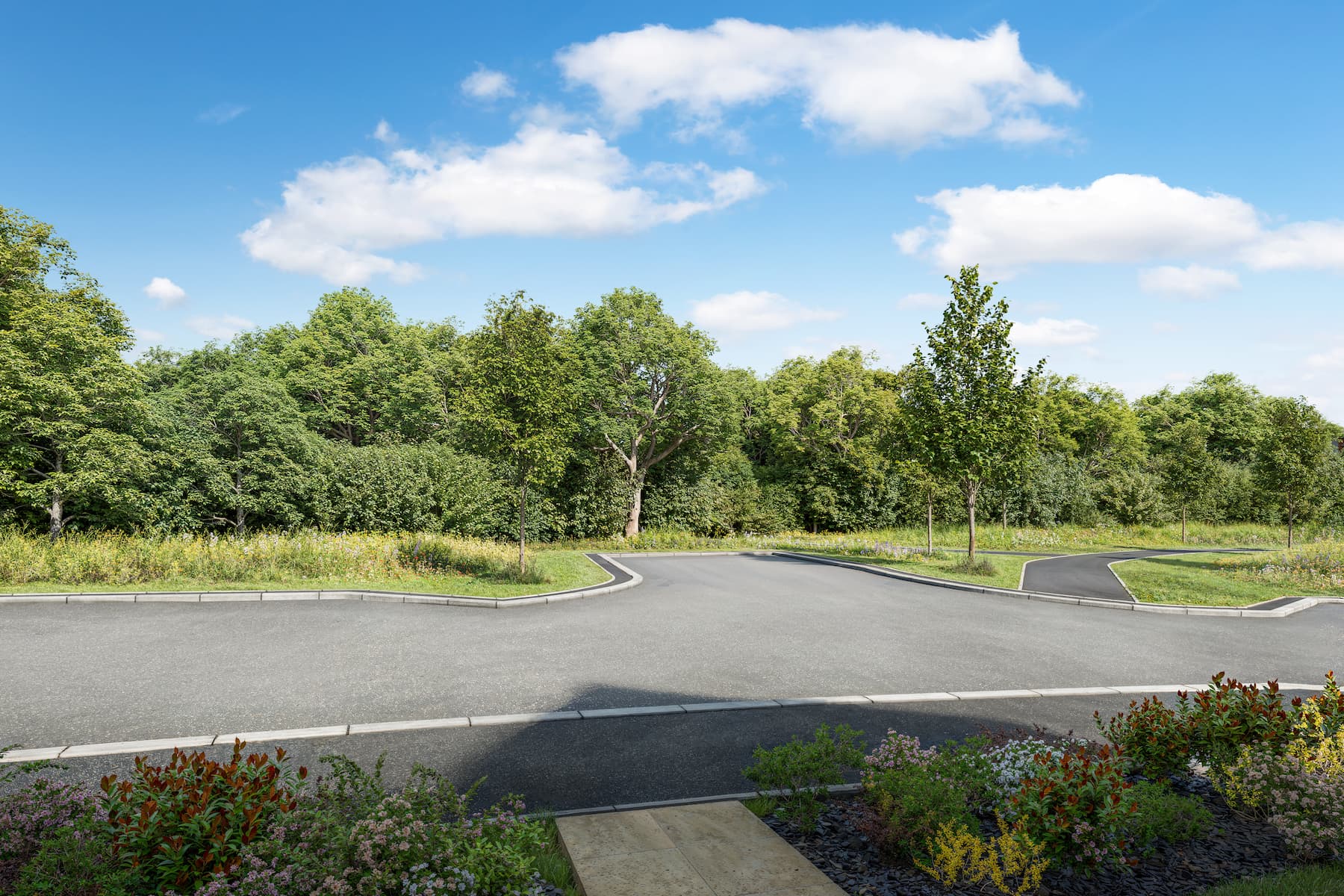 Benefitting from a leafy outlook, plot 103 it is not overlooked