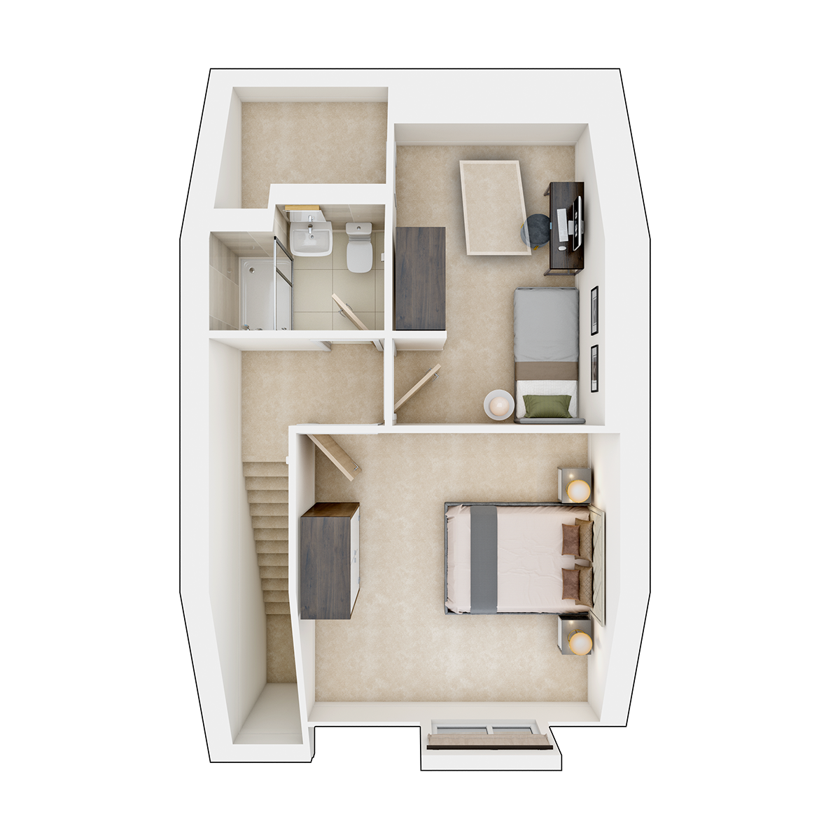 The Trelton second floor plan