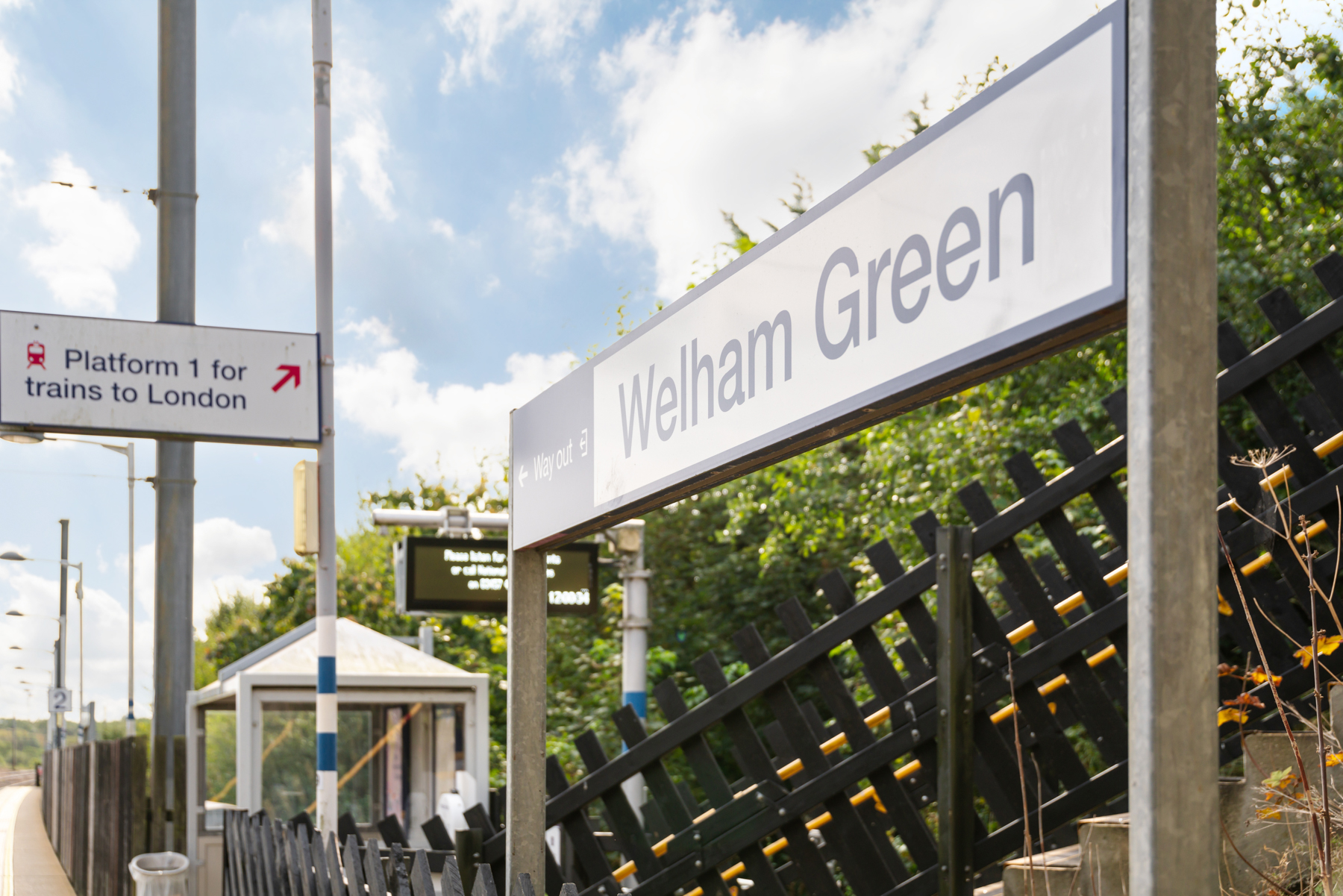 Welham Green Train Station