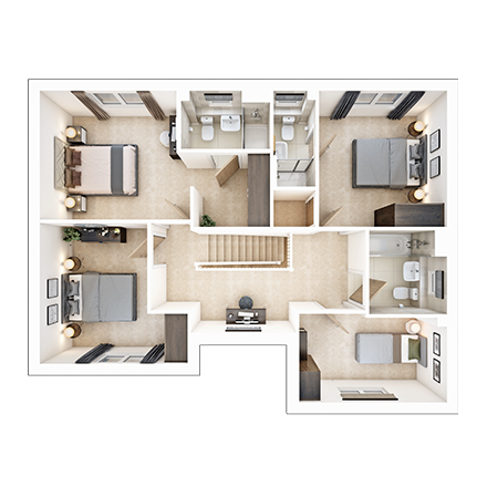 The Raynford First Floor Plan