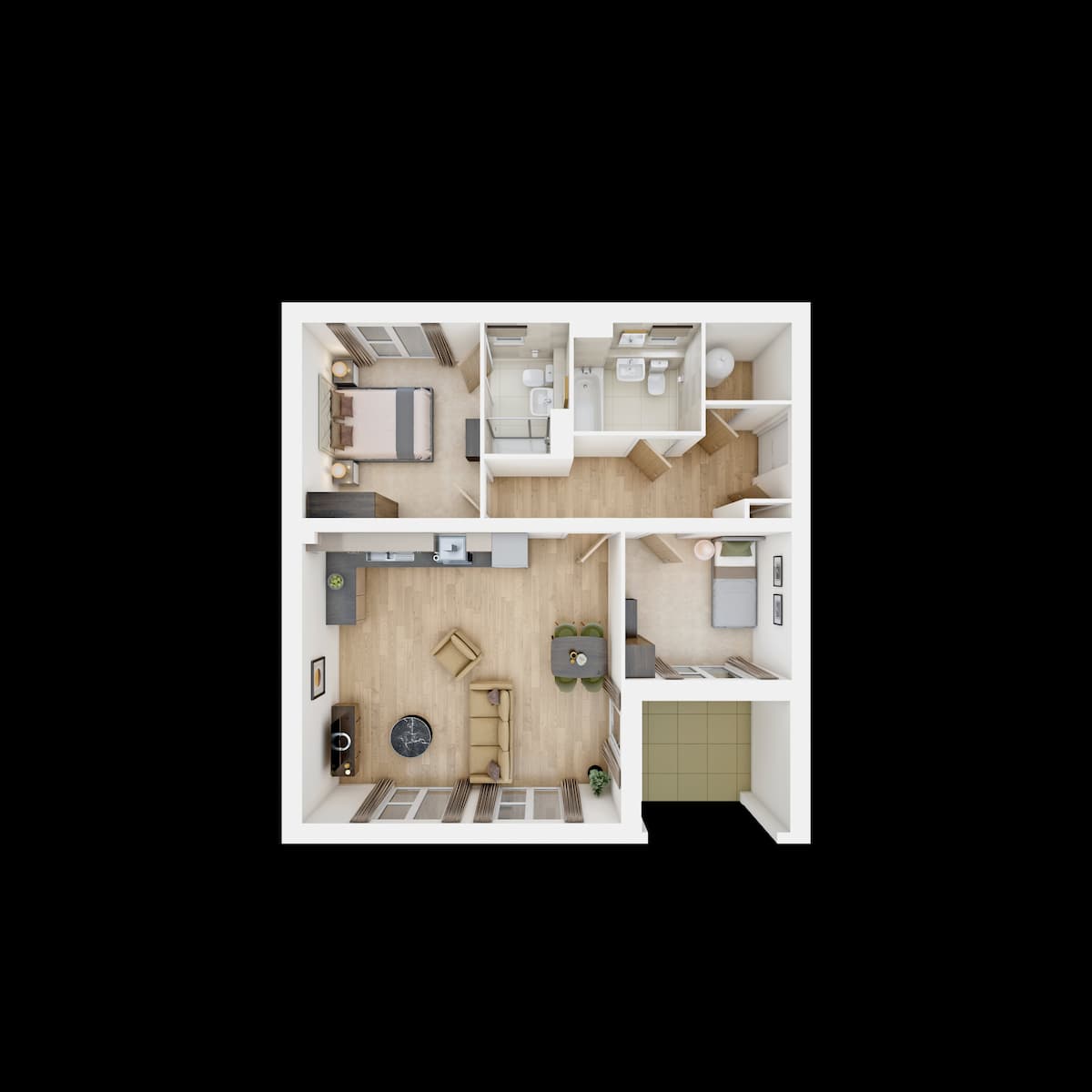 The Buckland Apartment plot 445 floor plan