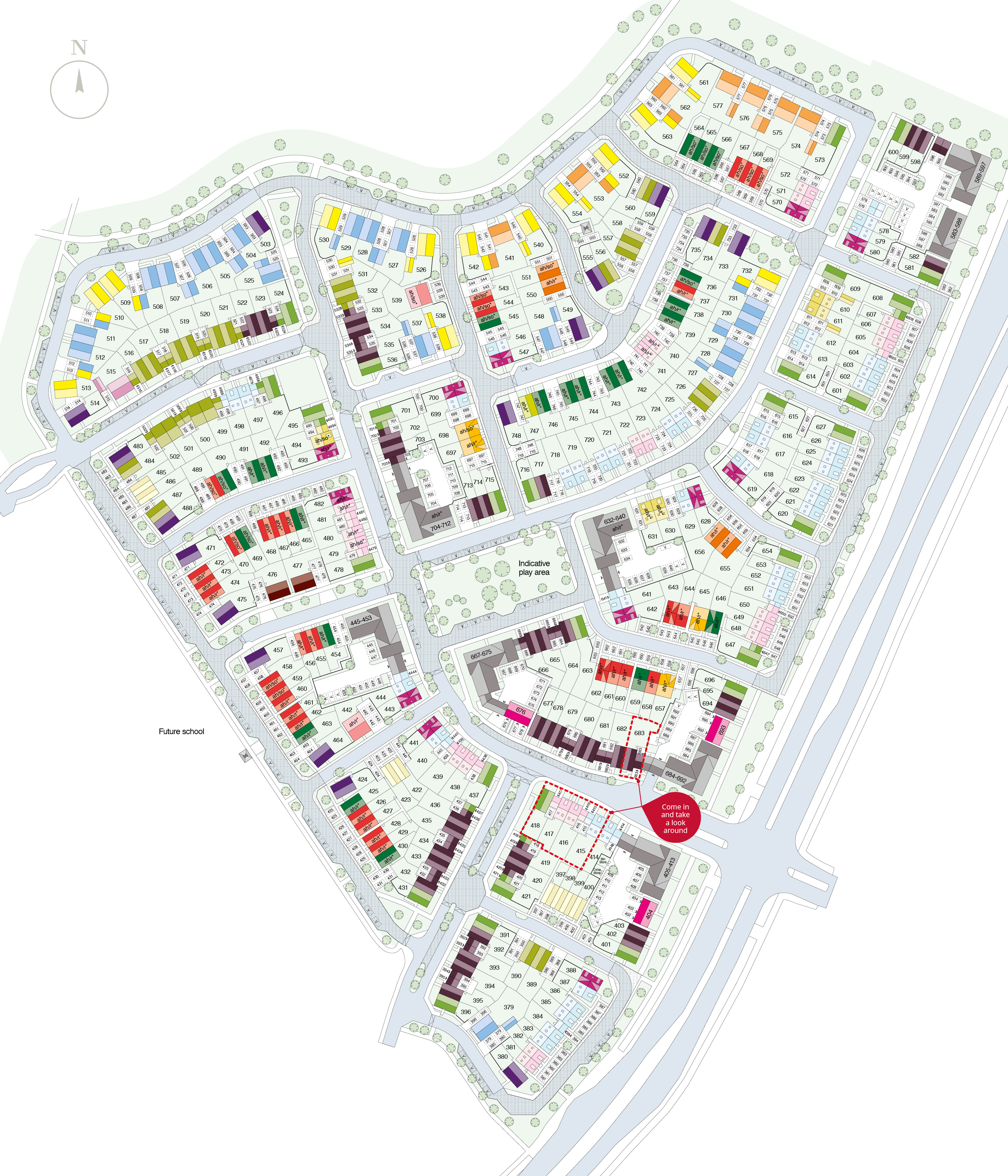 Hampden Fields East site plan