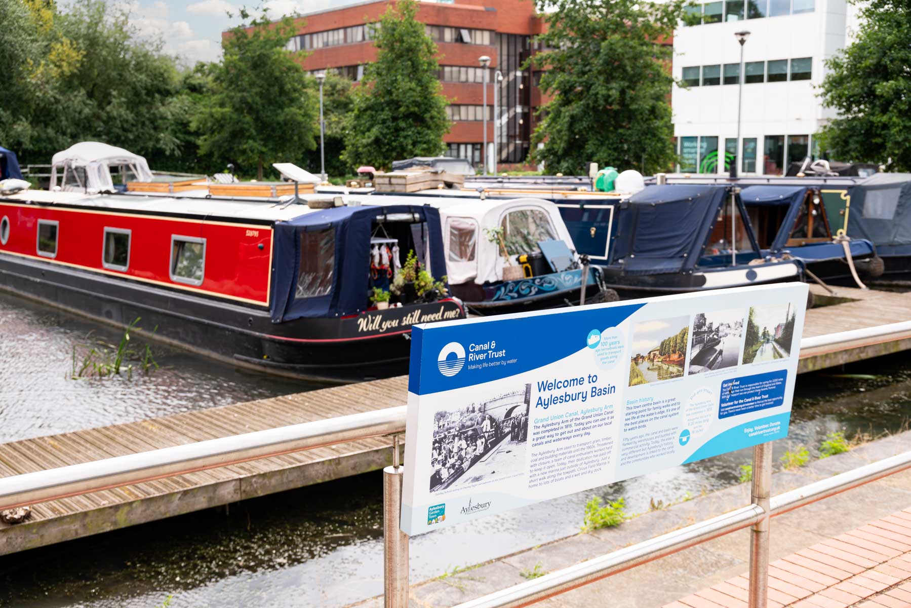 Enjoy visiting the Grand Union Canal