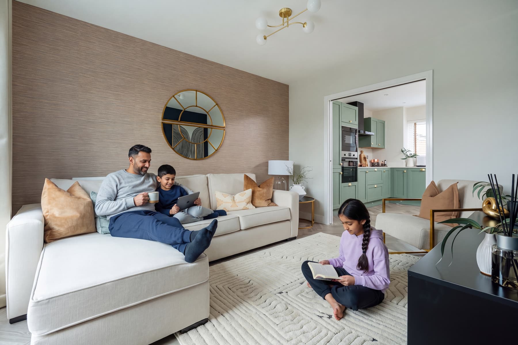 Flowing living spaces, ideal for family dynamics