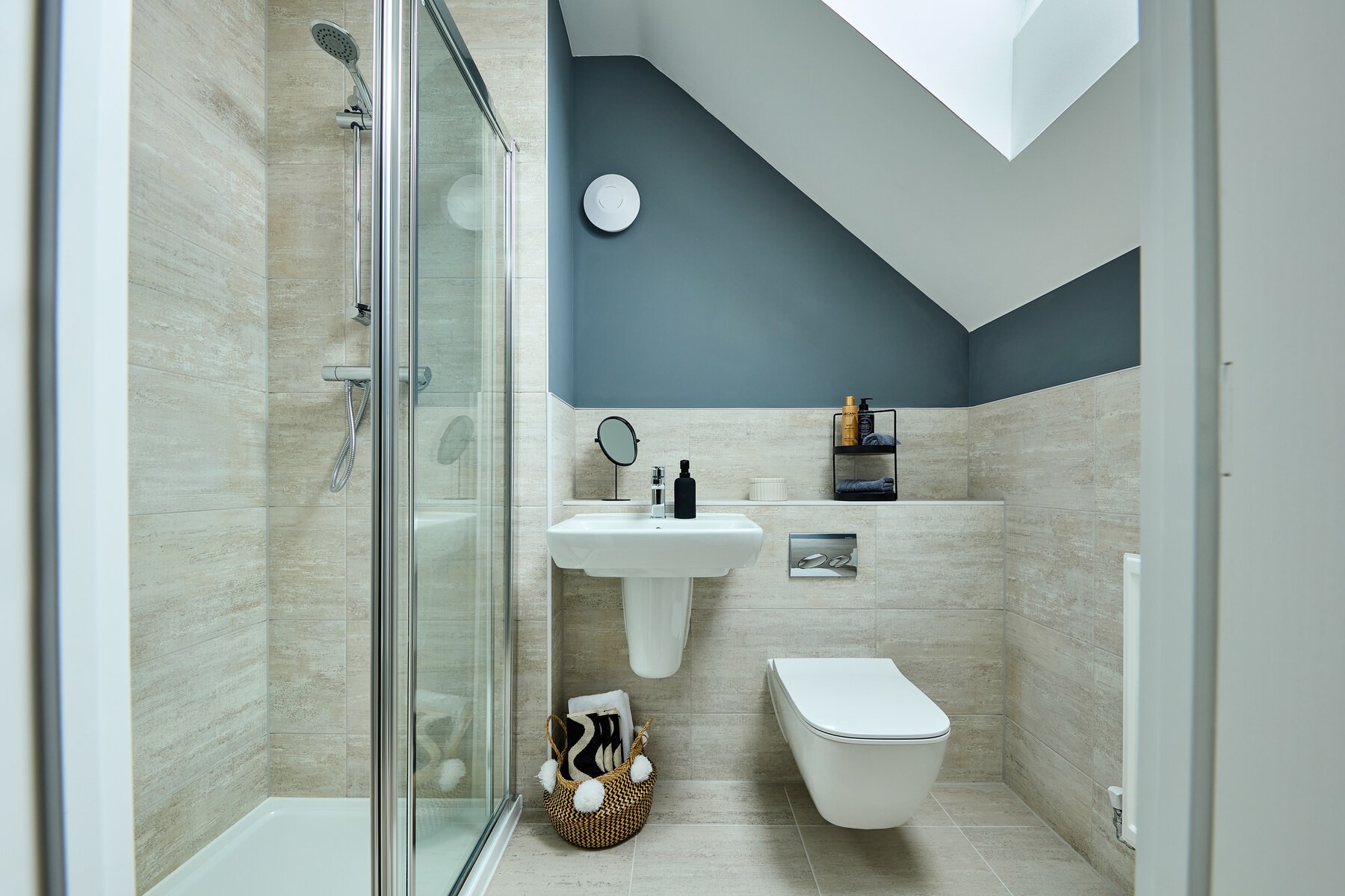 An additional shower room can be found on the top floor