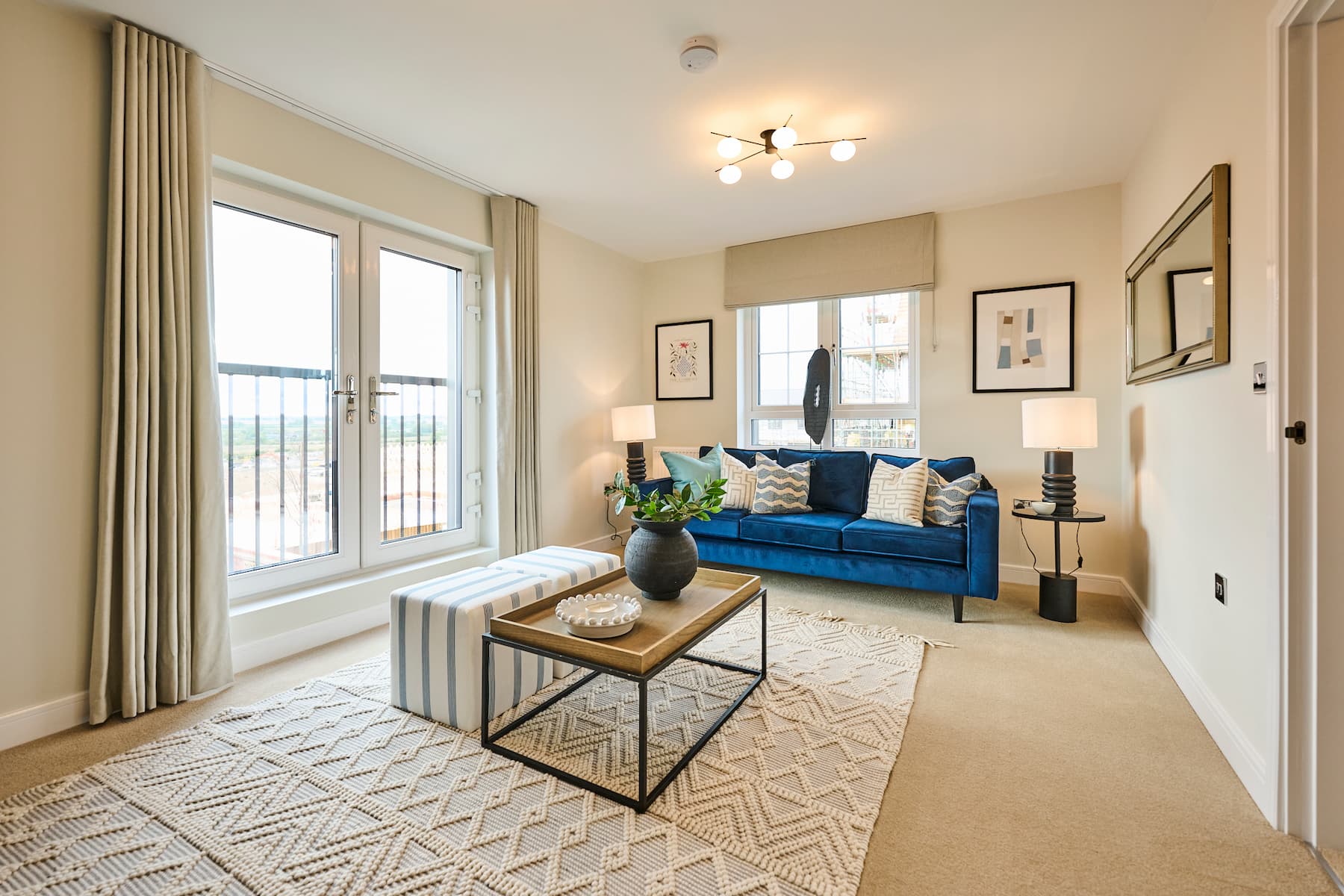 The bright and airy lounge is a flexible space on the first floor