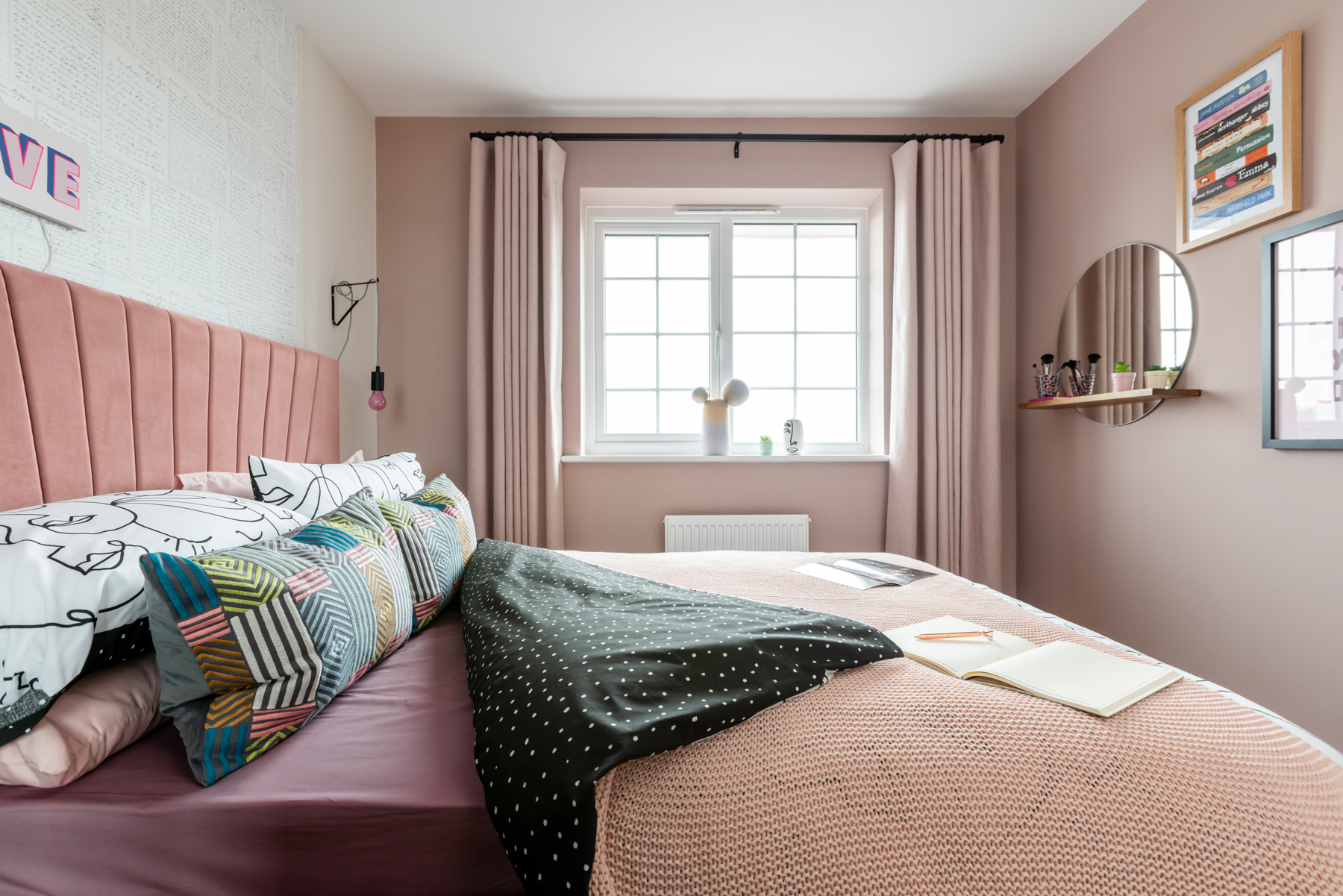 Bedroom 2 has space for a double bed