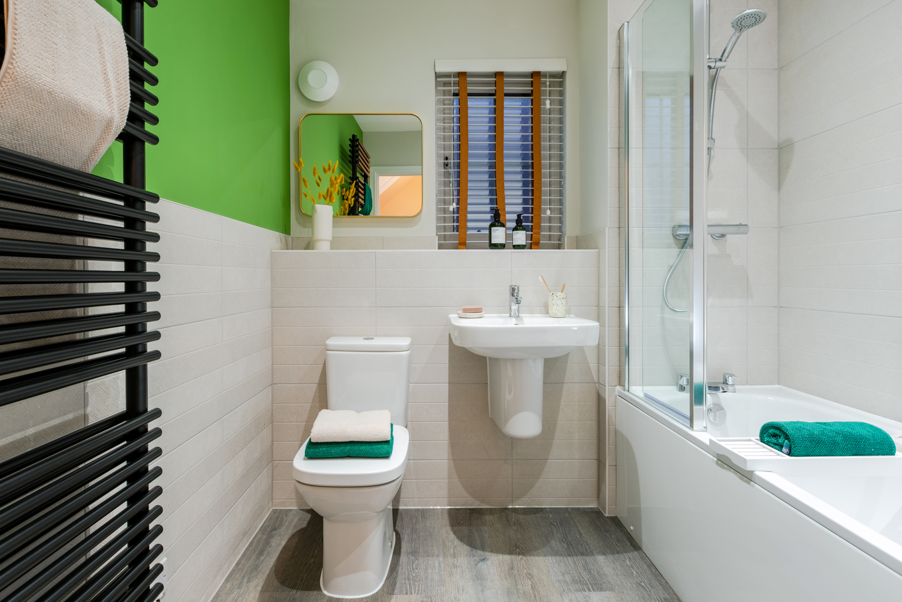 Family bathroom with modern sanitaryware 