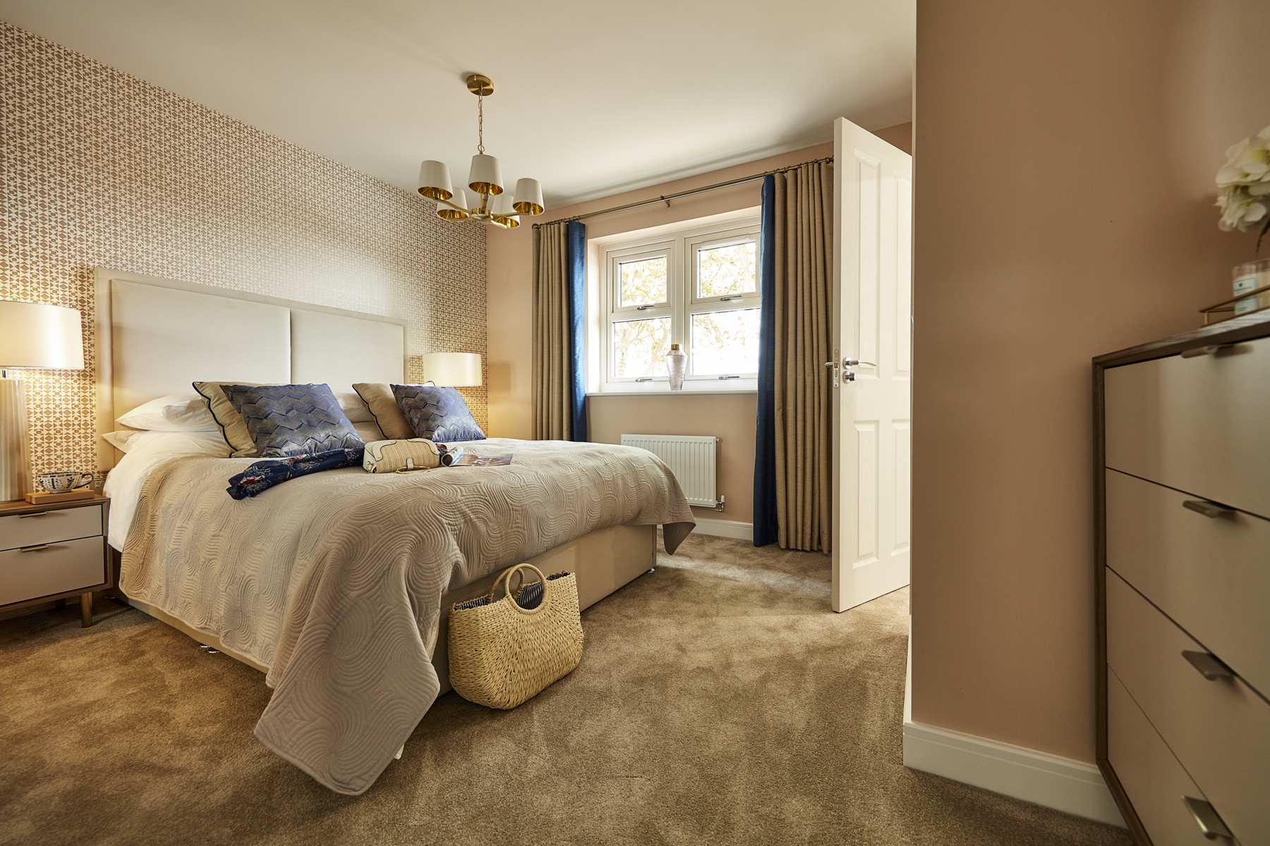 The main bedroom is a generous size
