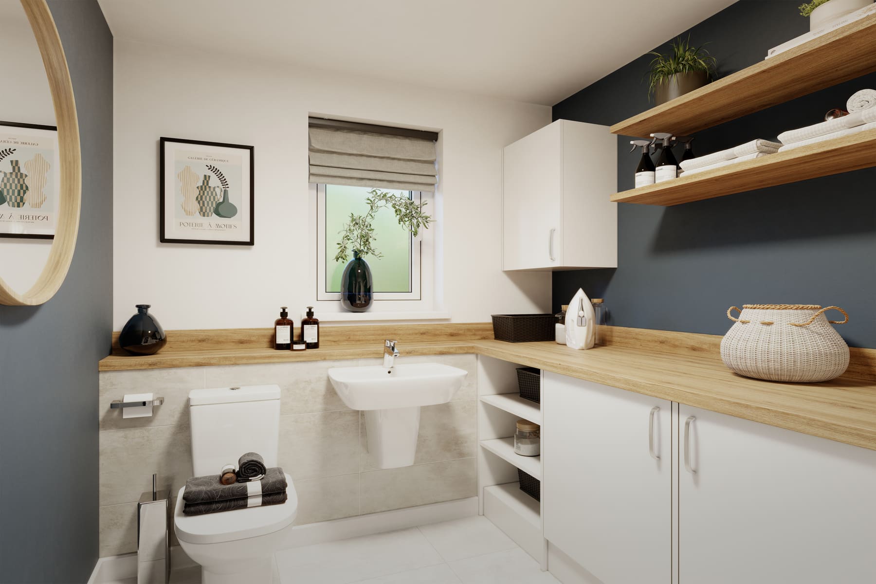 Downstairs toilet and sink