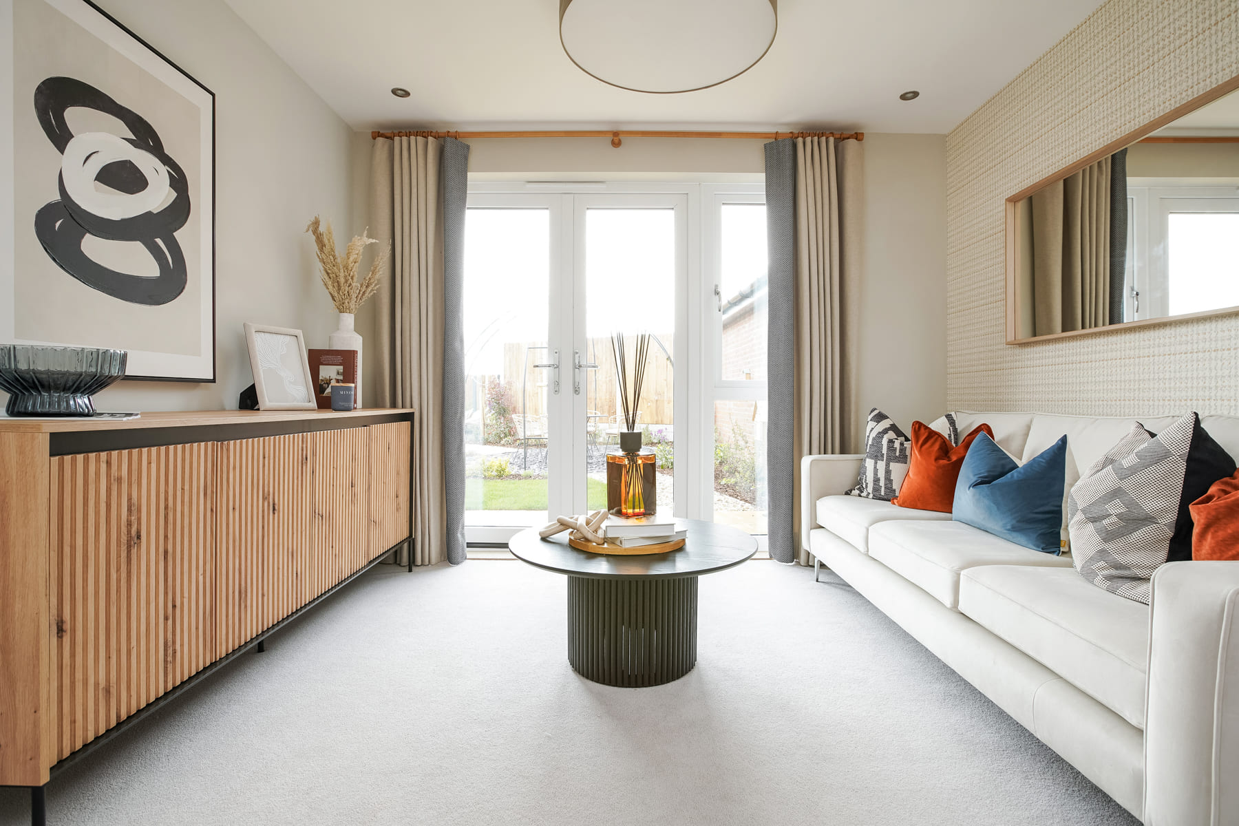 French doors from lounge to garden