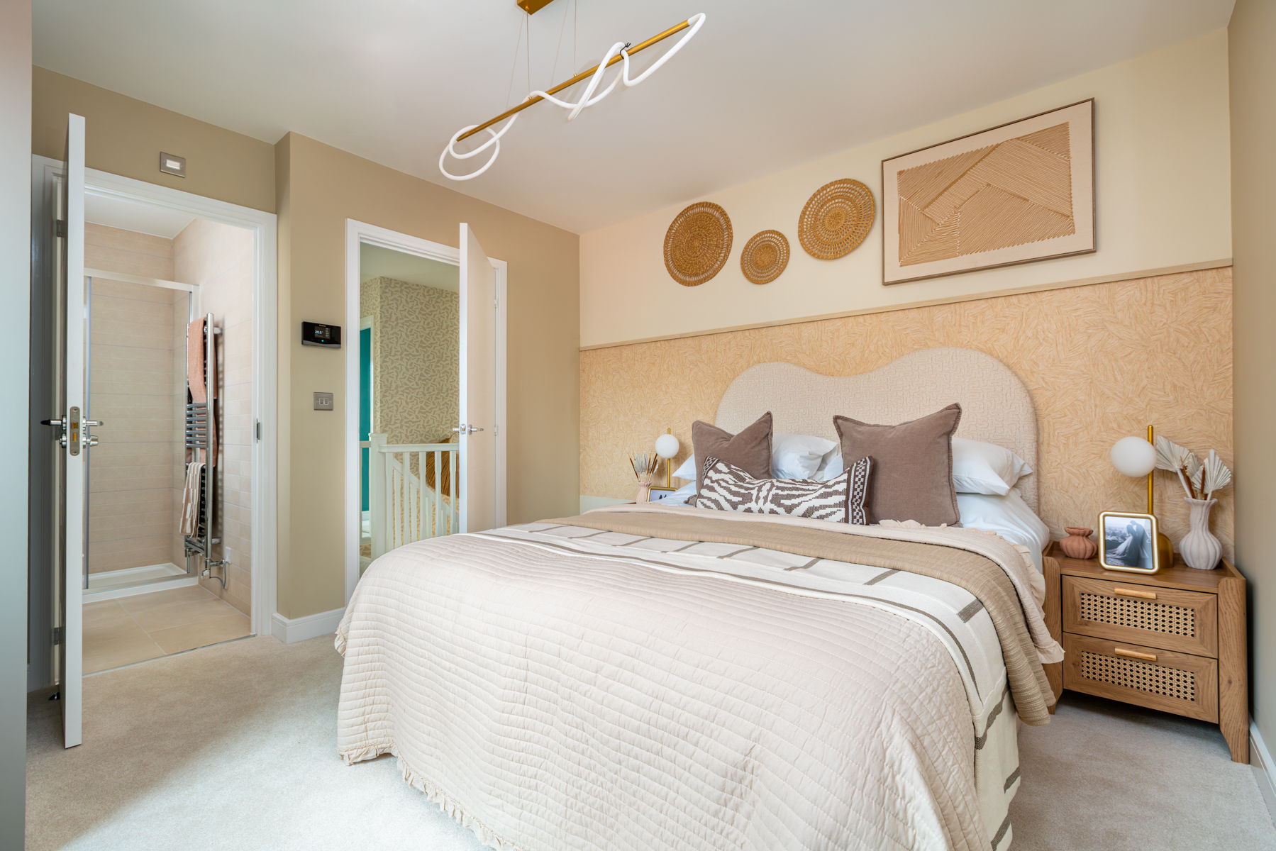 The main bedroom comes complete with en-suite