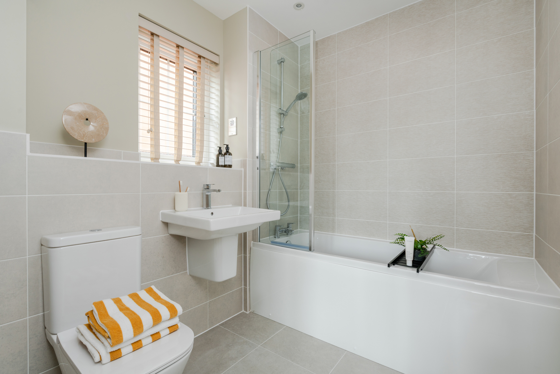 Modern sanitaryware gives a premium finish