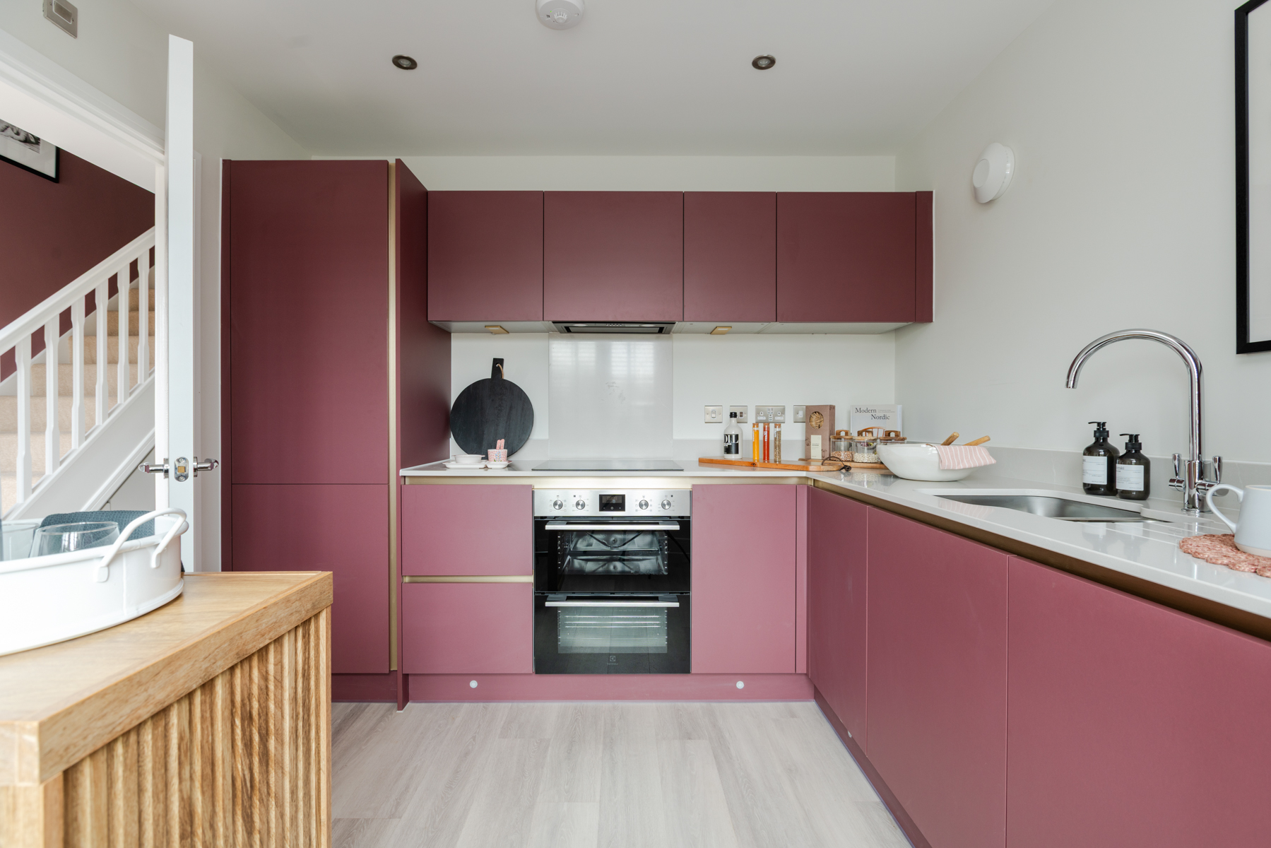 Practical kitchen layout with energy efficient appliances