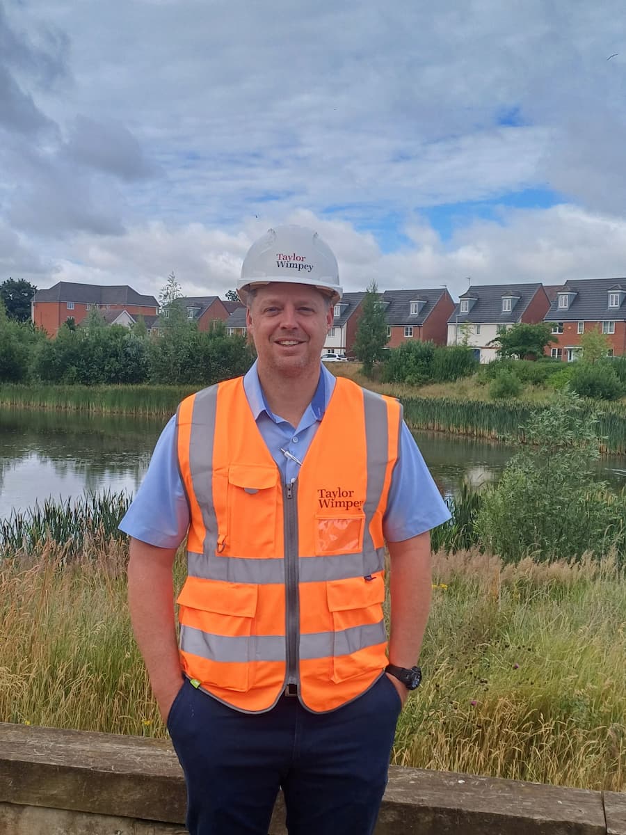 Wes Hosking, Pride in the Job Award winner. Senior site manager from Hampden Fields.