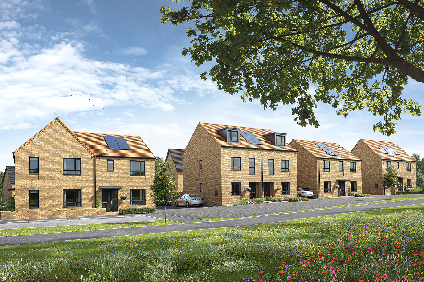 With homes set amongst an abundance of green space