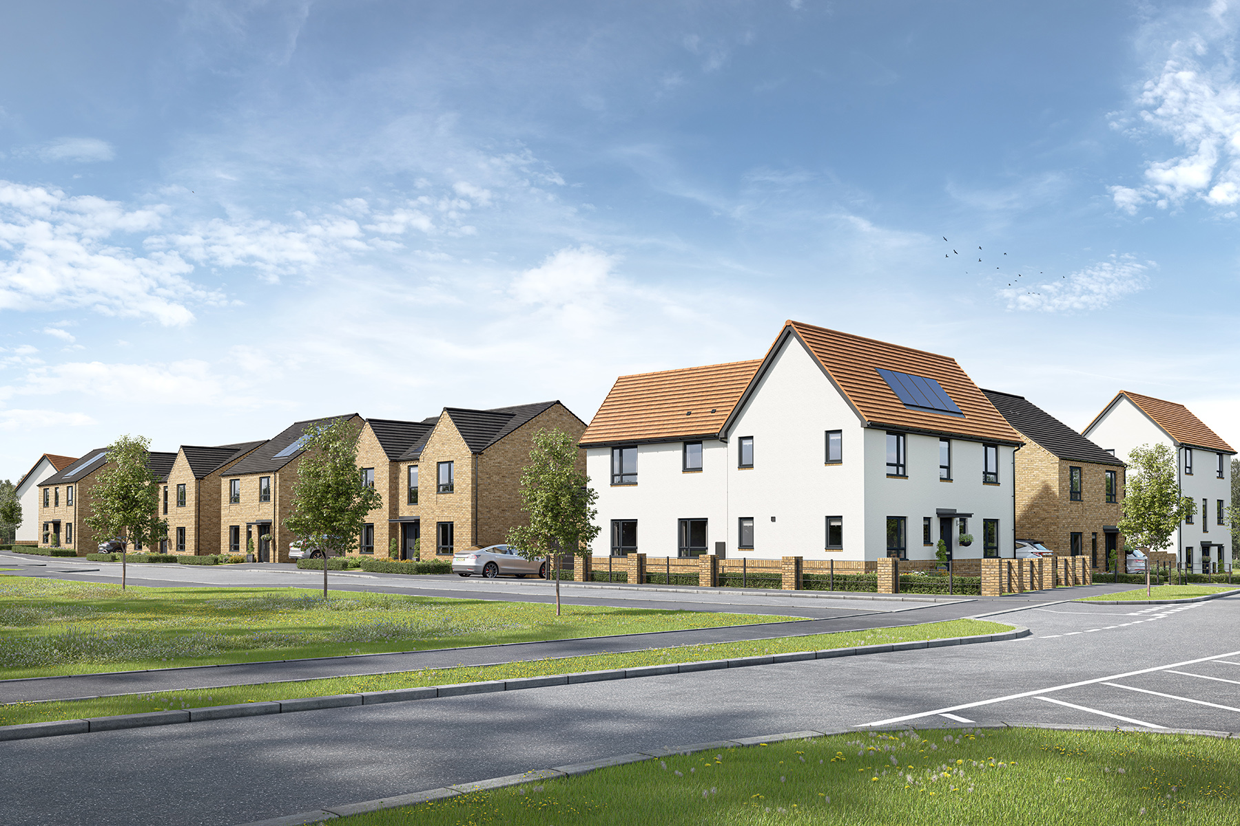 Featuring contemporary designs and rendered finishes