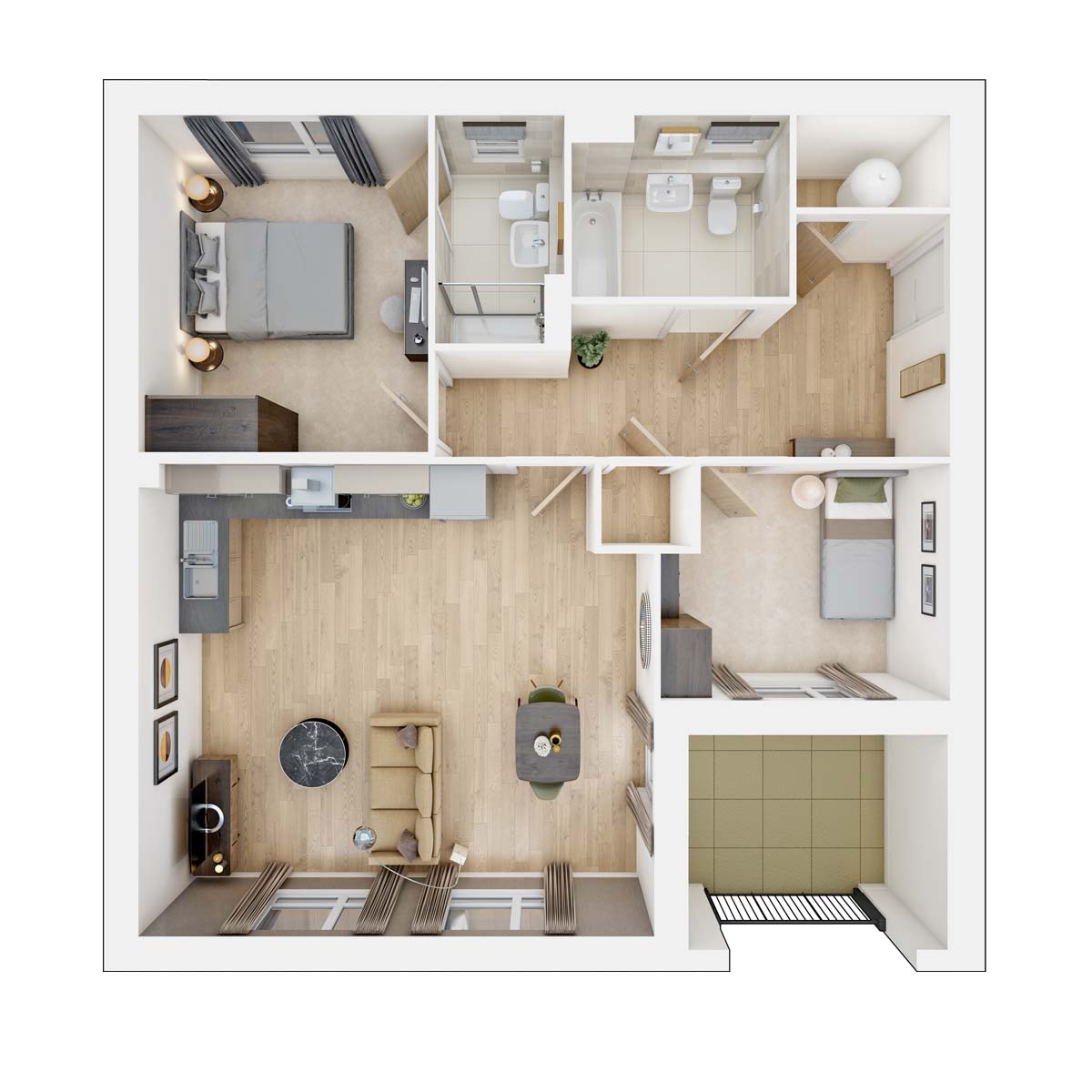 The Whaddon Apartment 170 floor plan