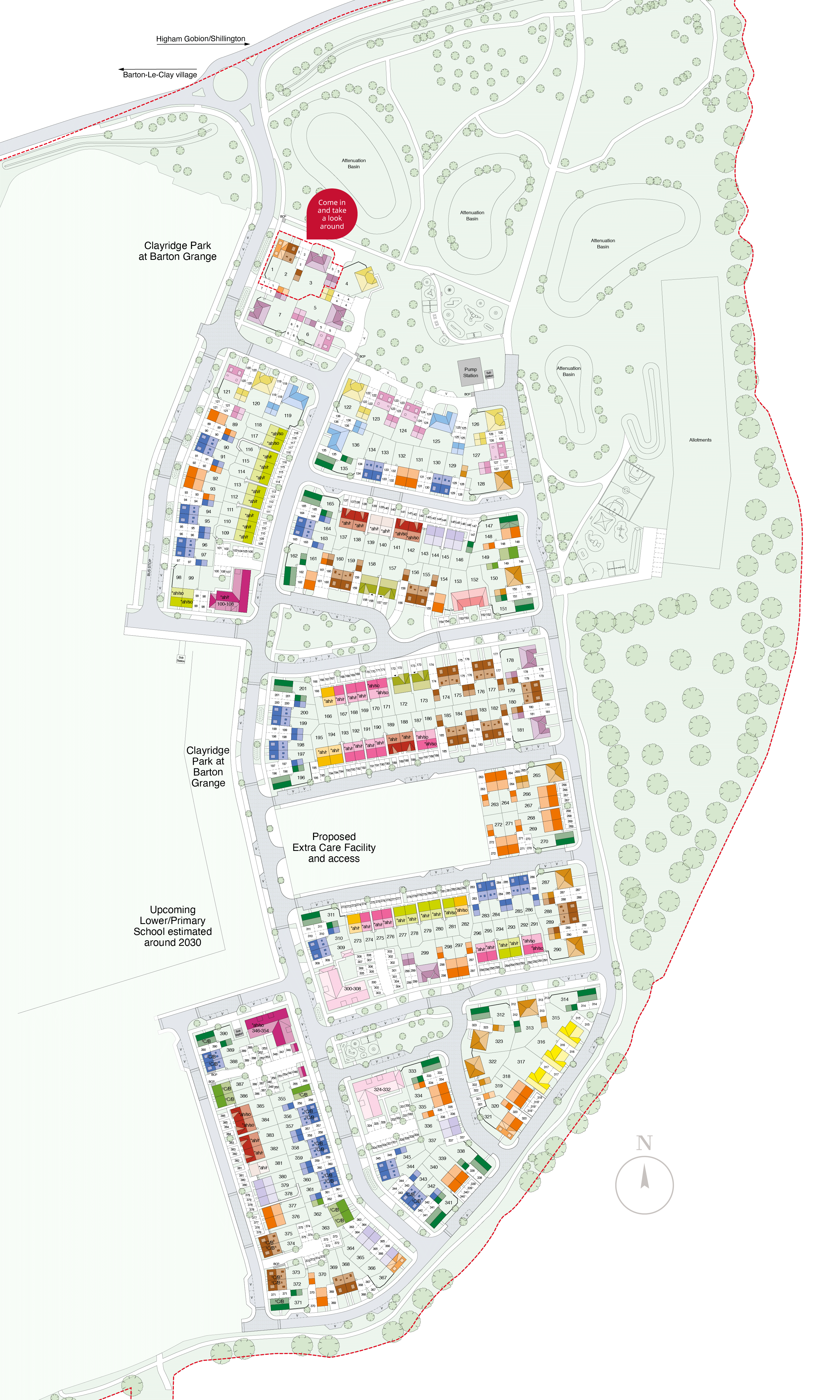 The Vista at Barton Grange Site Plan