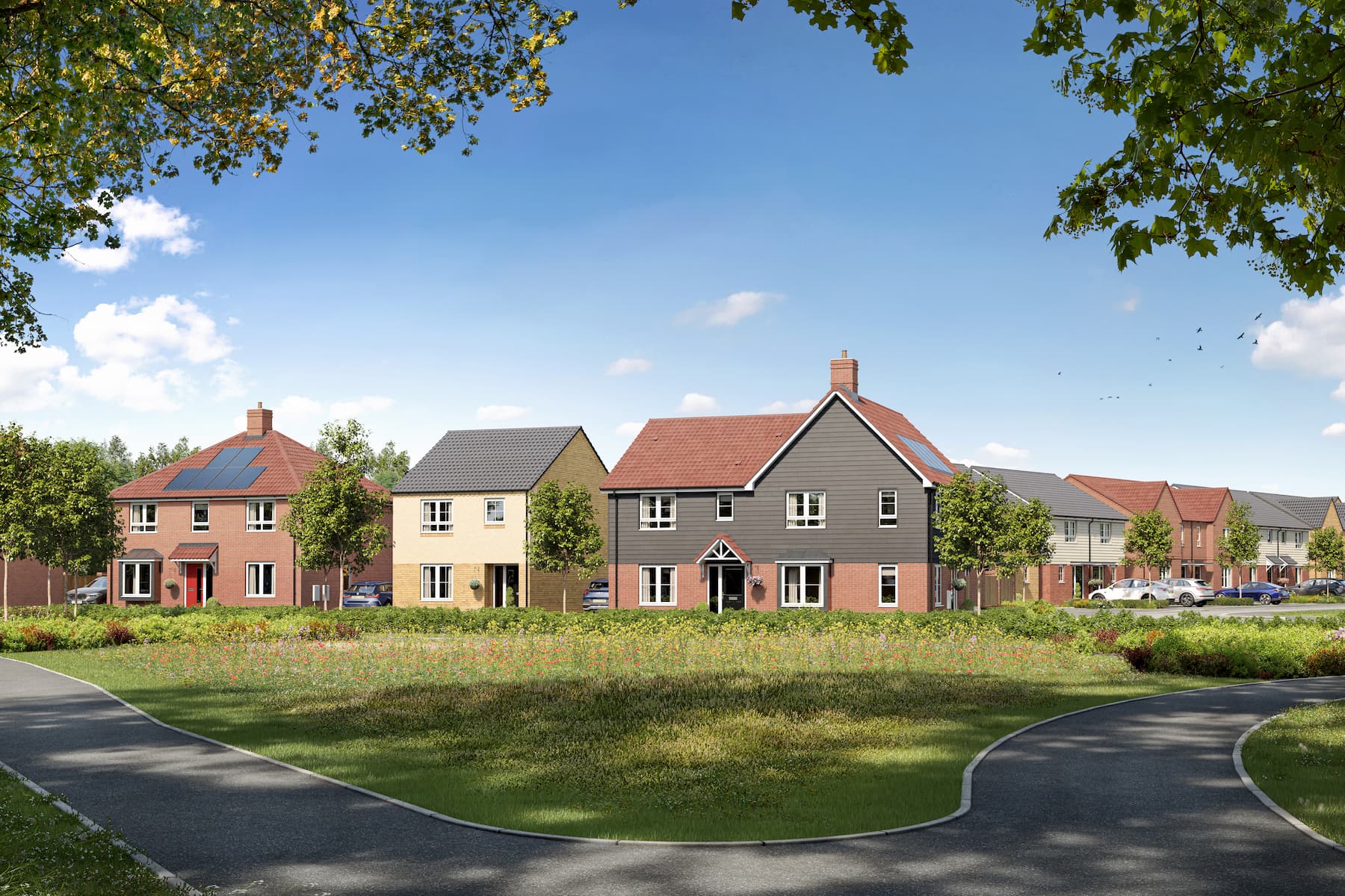 A carefully designed, 'village-edge' development of future proofed homes