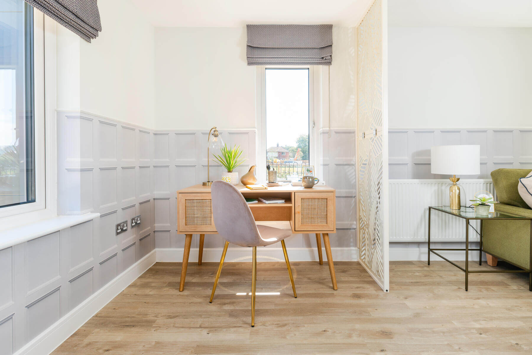 Lounge study area of the Plumdale