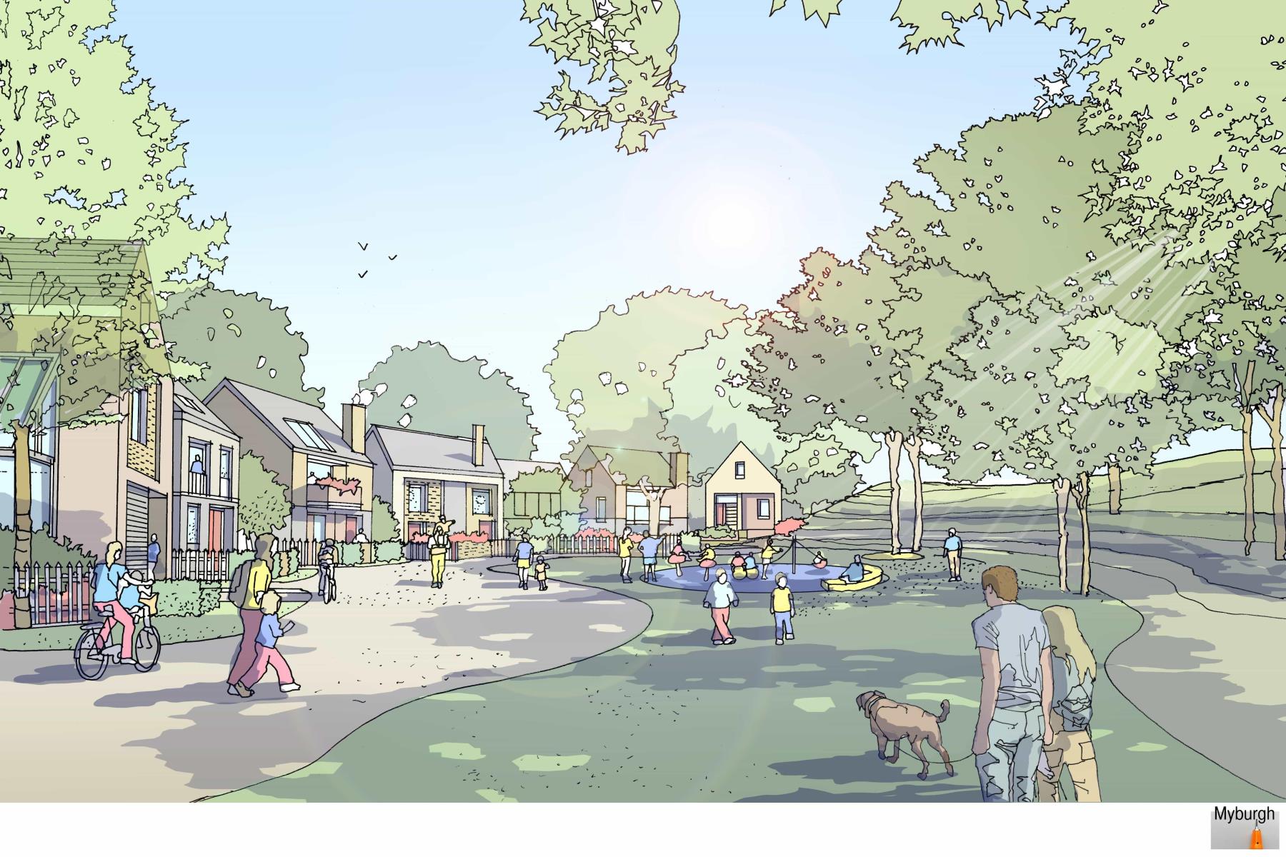 Artist impression of North East Cardiff