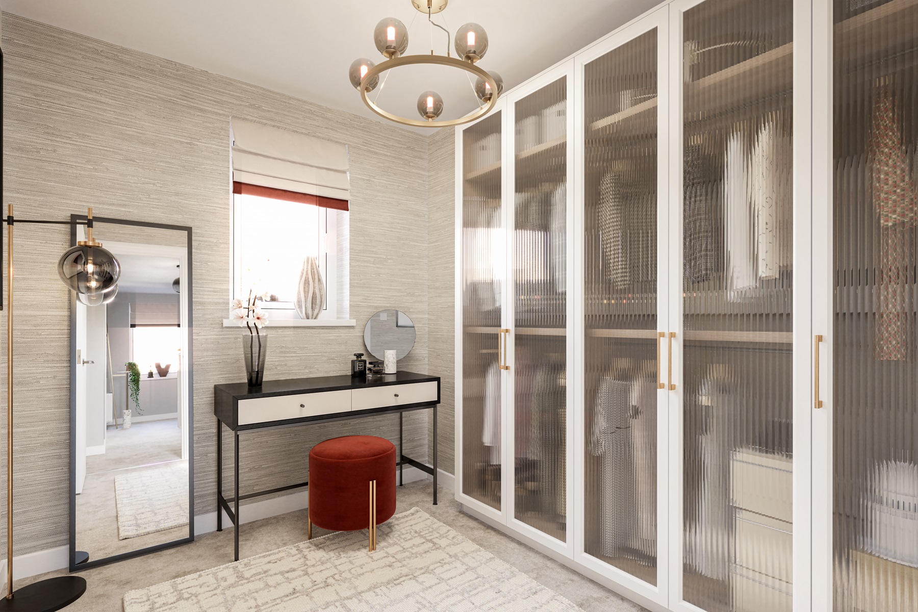 Customise your space to create a dressing room 