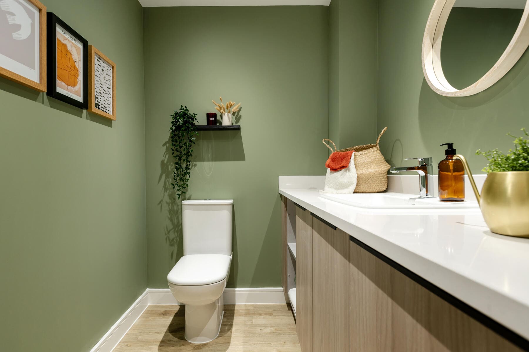 Toilet with utility area 