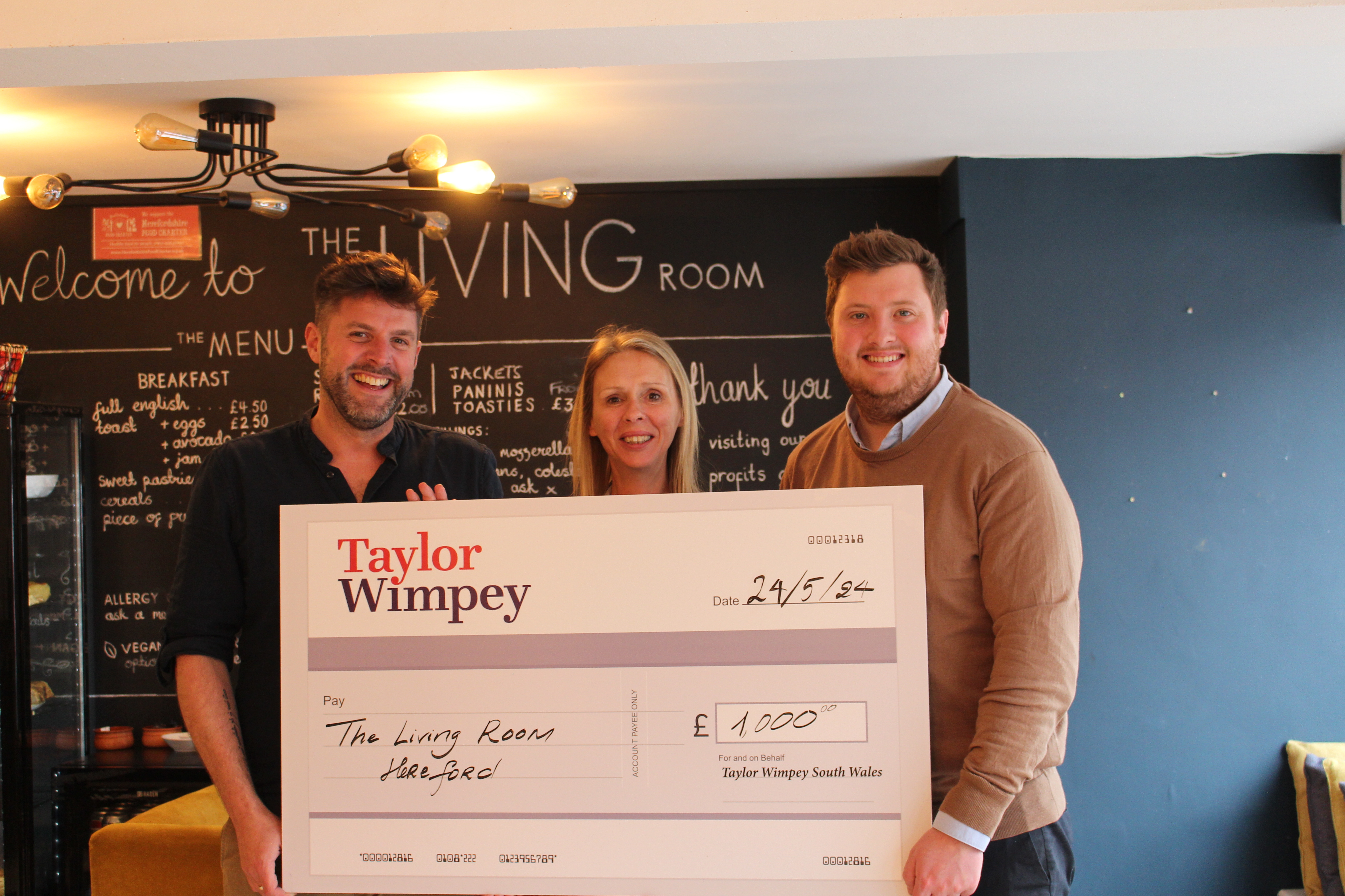 The Living Room were awarded with £1,000