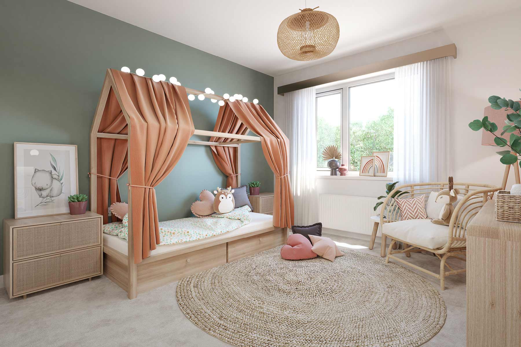 Bedroom four is ideal for little ones