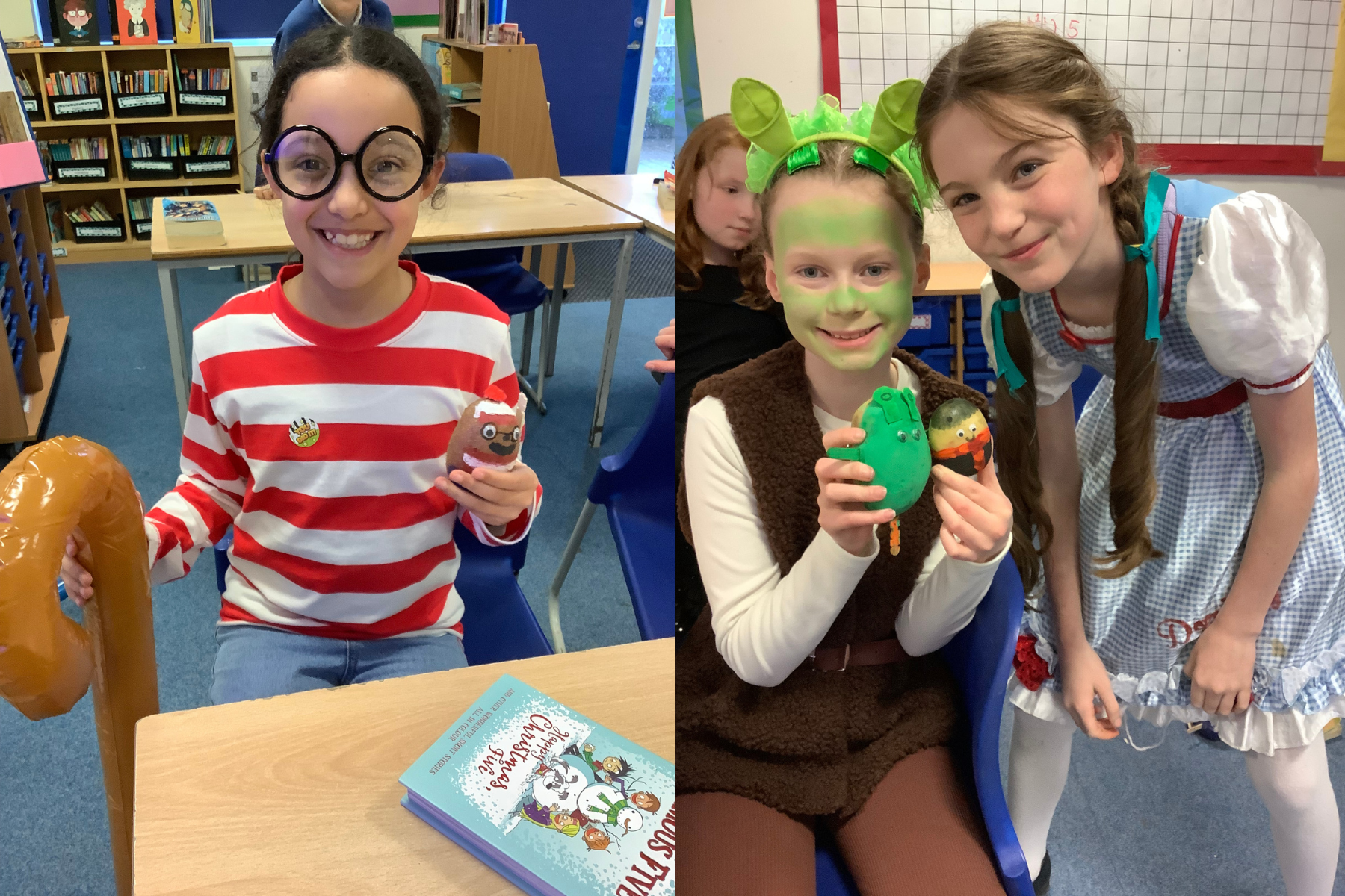 Pupils at St Lawrence C of E Primary School dress up for World Book Day