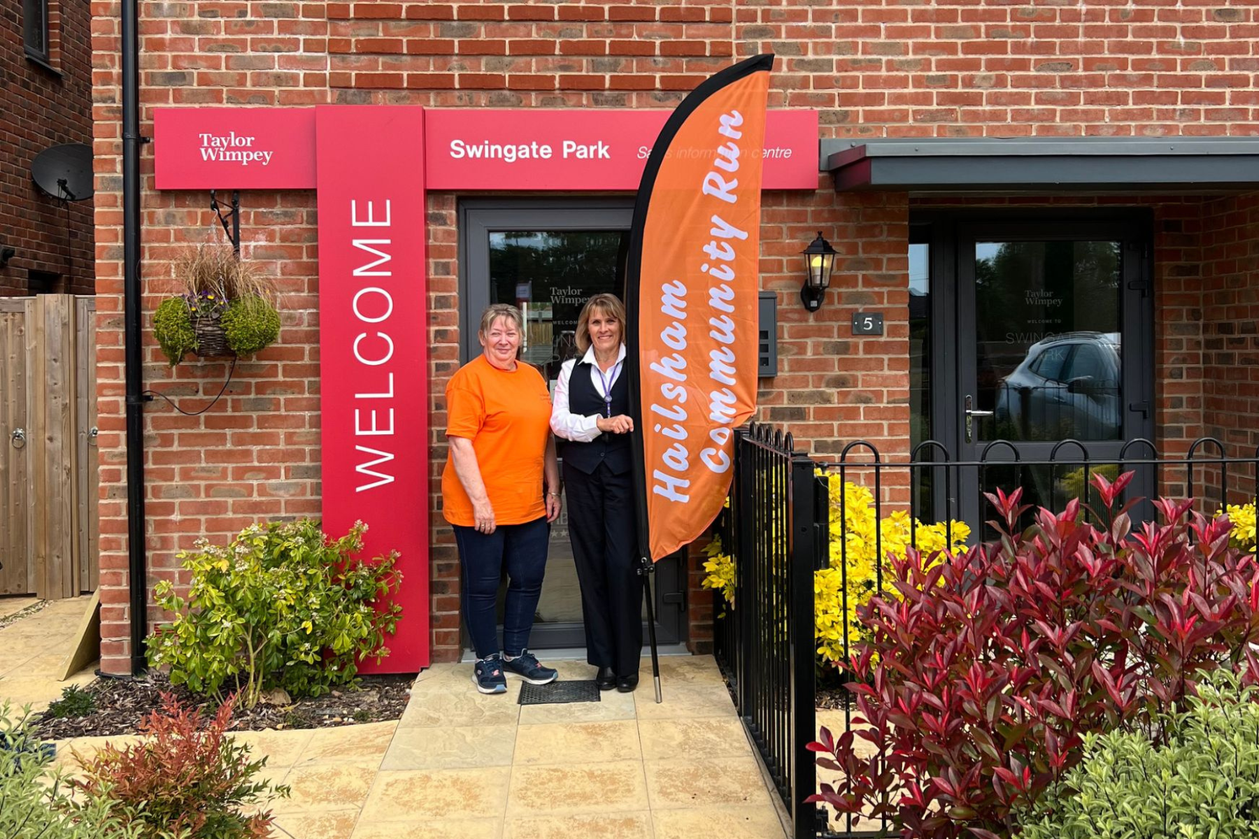 Hailsham Community Run project lead Mary Laxton visits Swingate Park