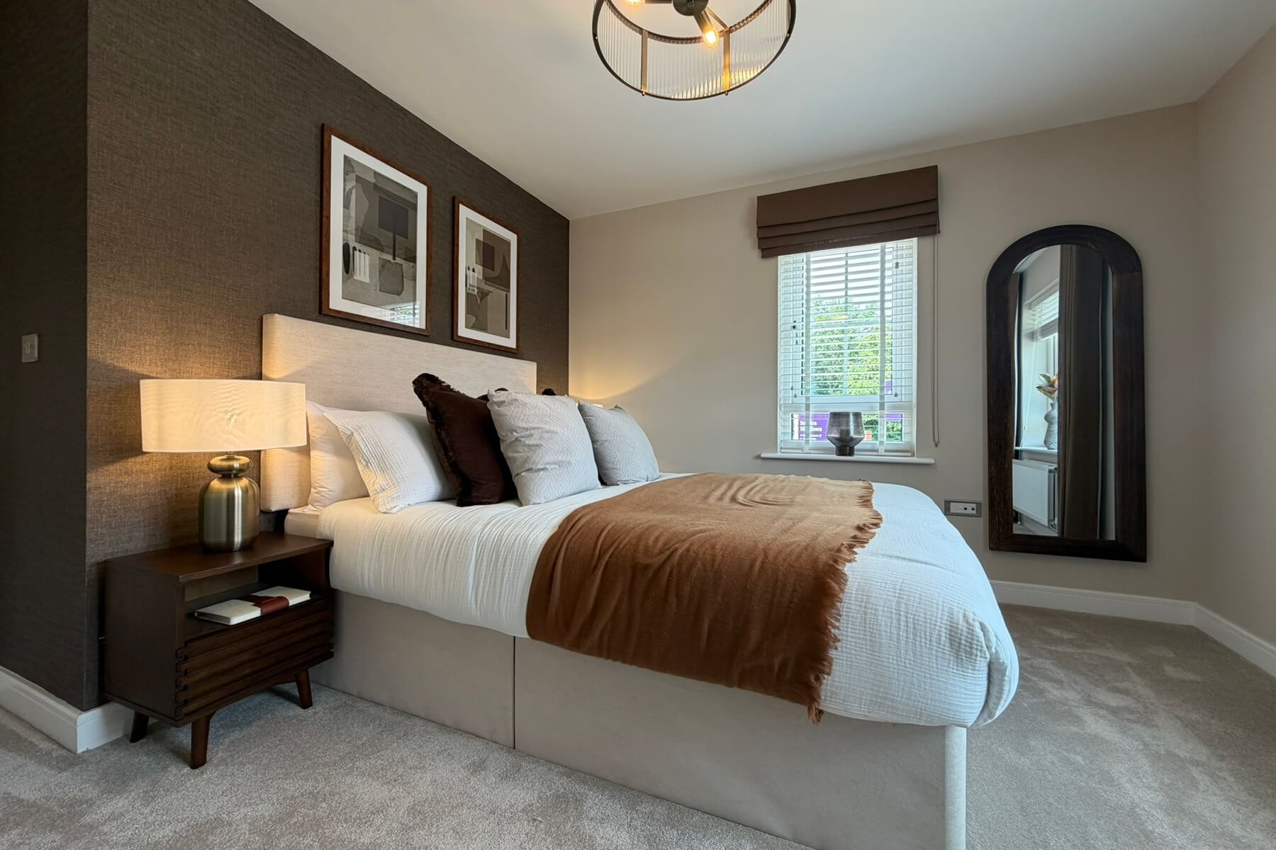 Second bedroom with double bed and window
