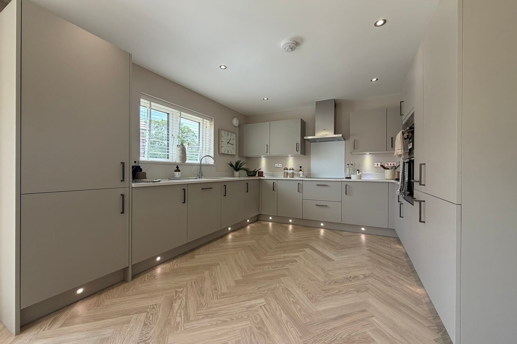 Kitchen with dining space and garden access