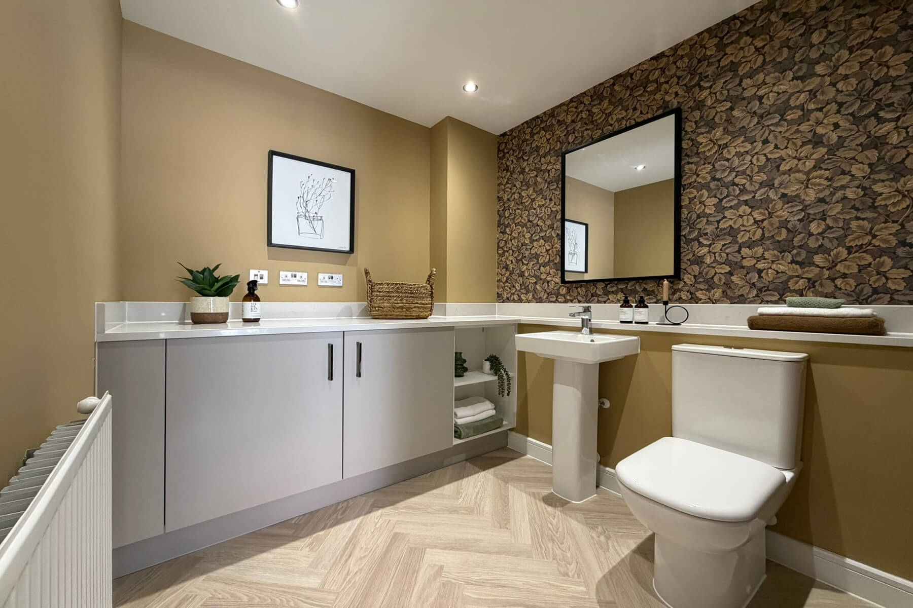 Ground floor WC with basin