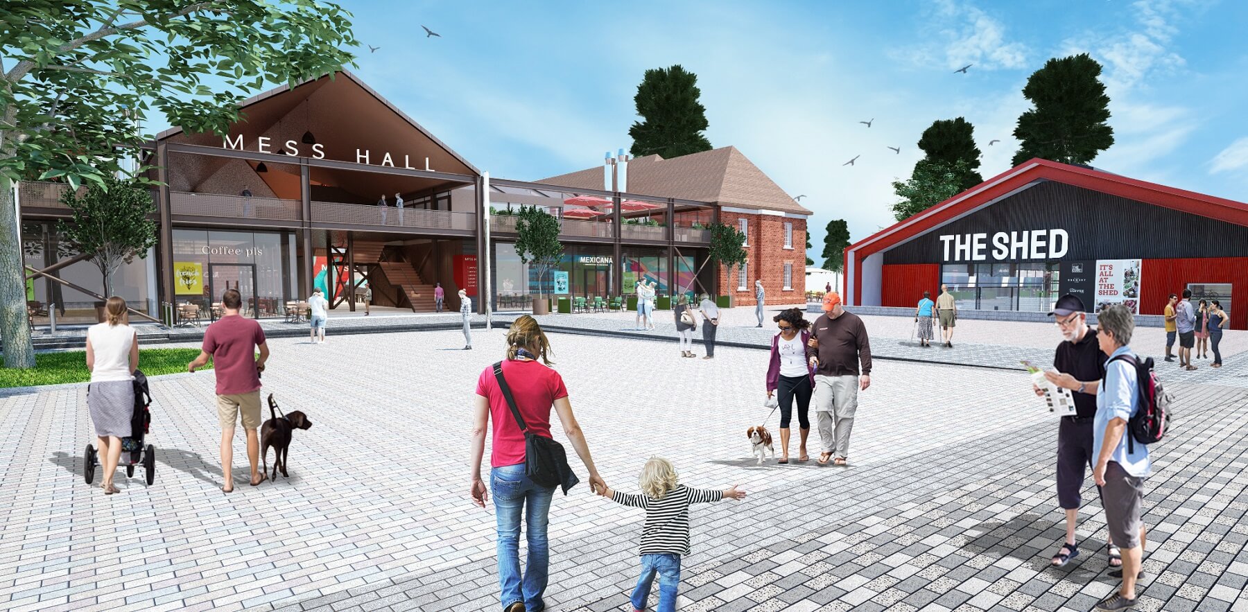 Proposed new town in Bordon CGI