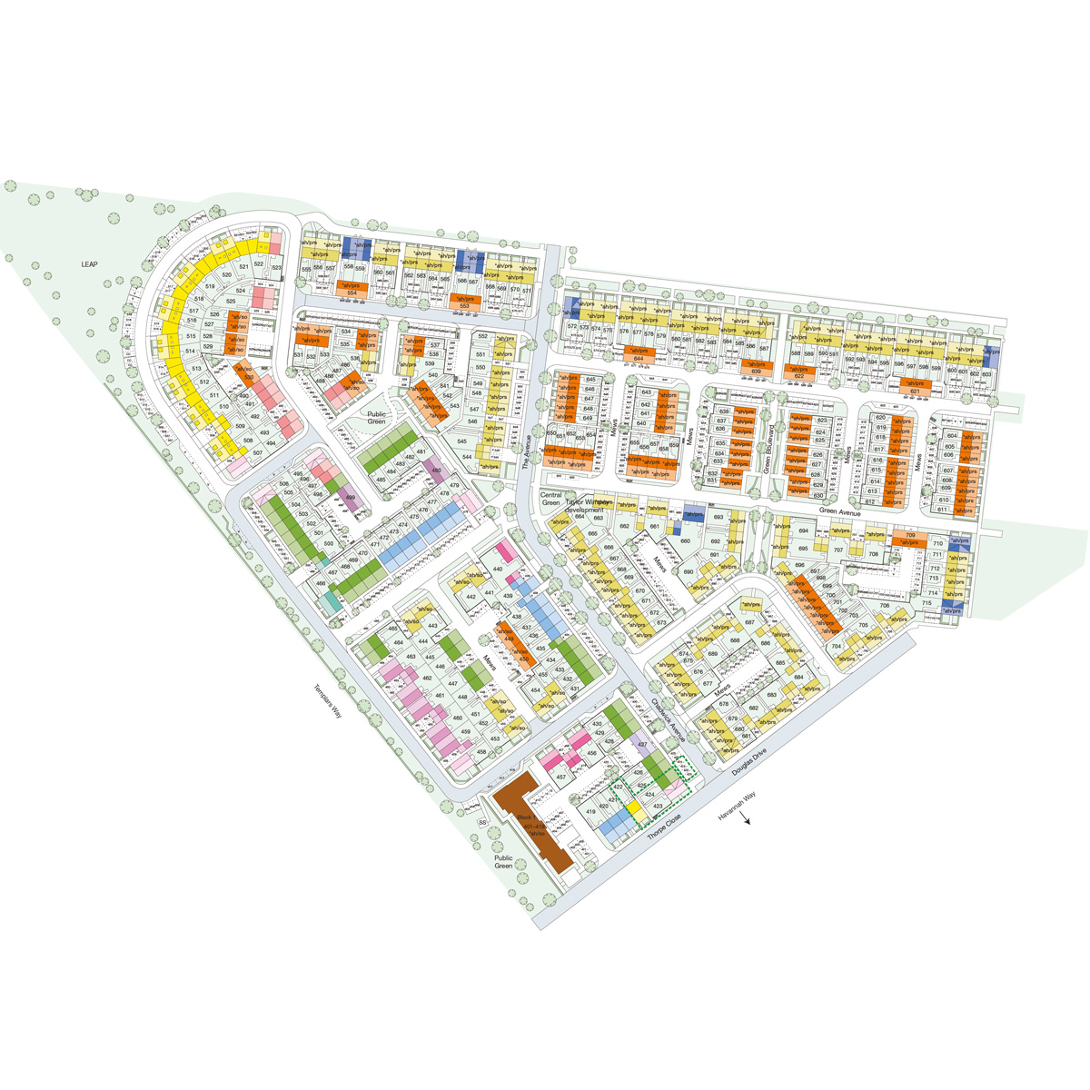 Dukes Quarter site plan