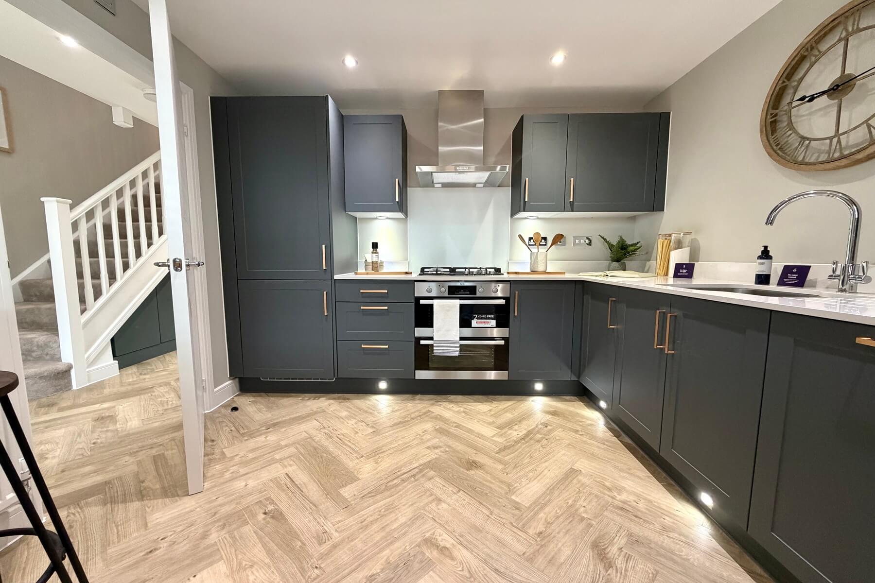 A bright kitchen to the front