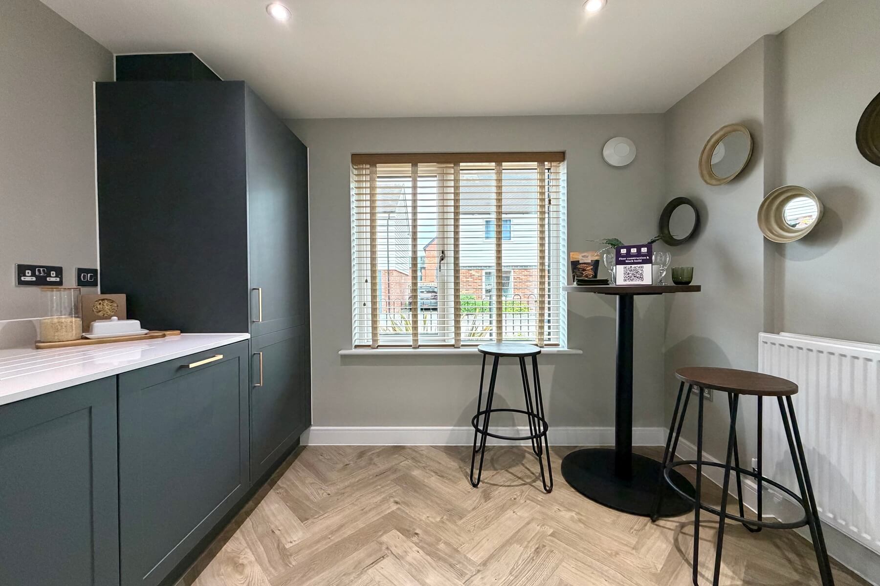 Room for a breakfast table for informal meals