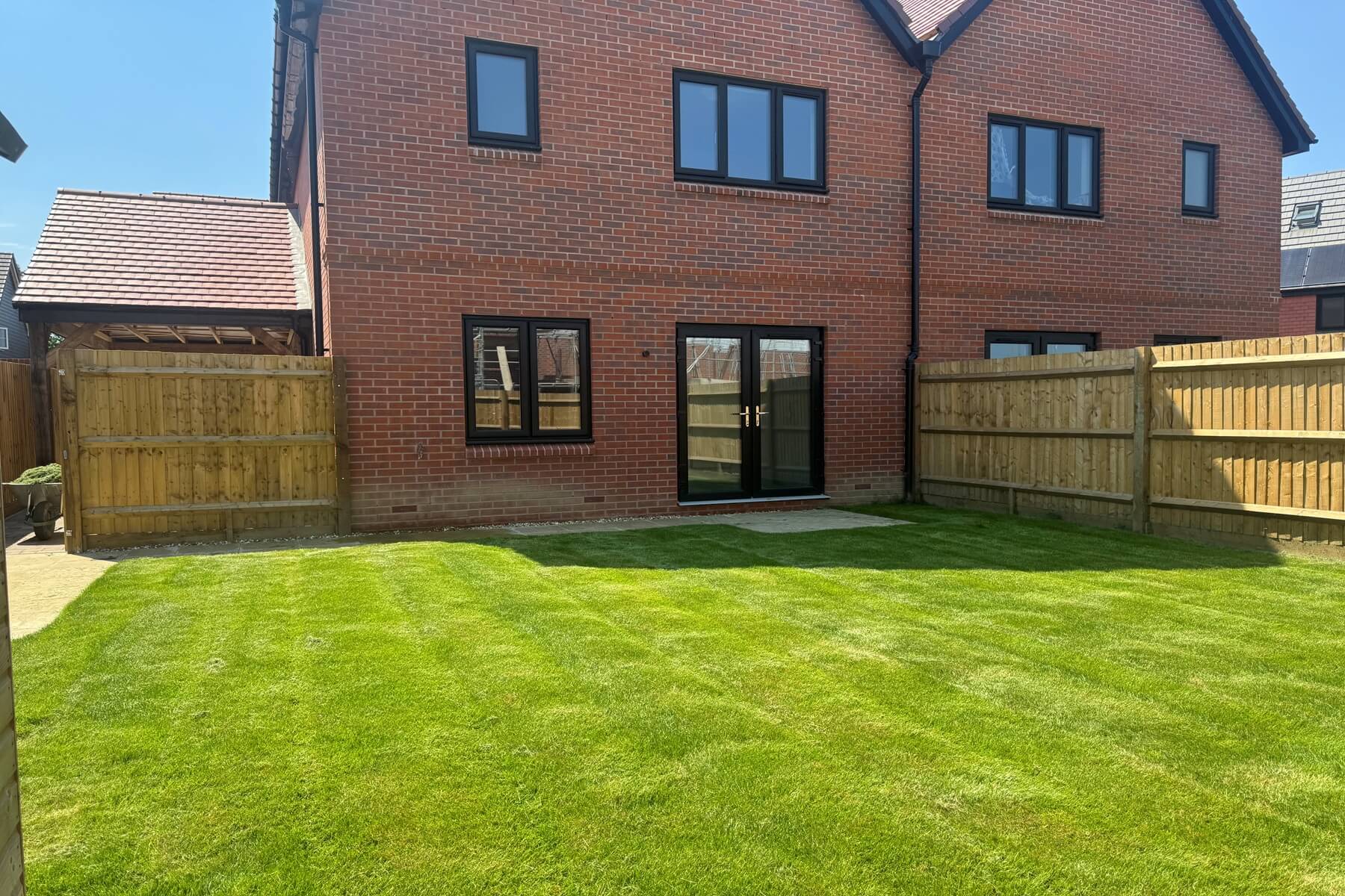 Plot 57 rear garden