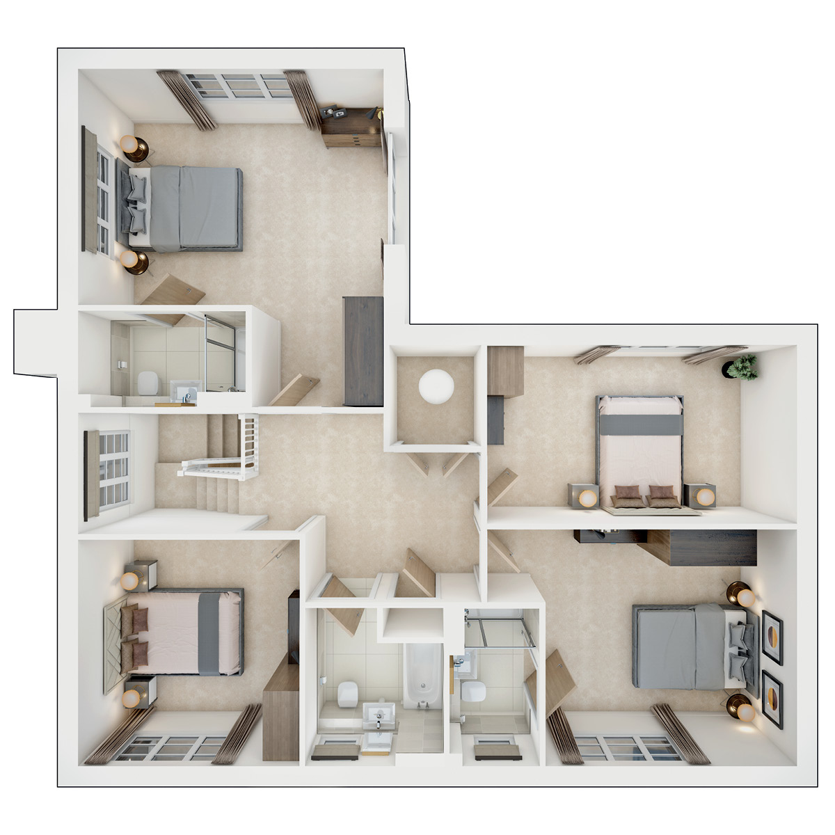 The Beacon First Floor Floorplates