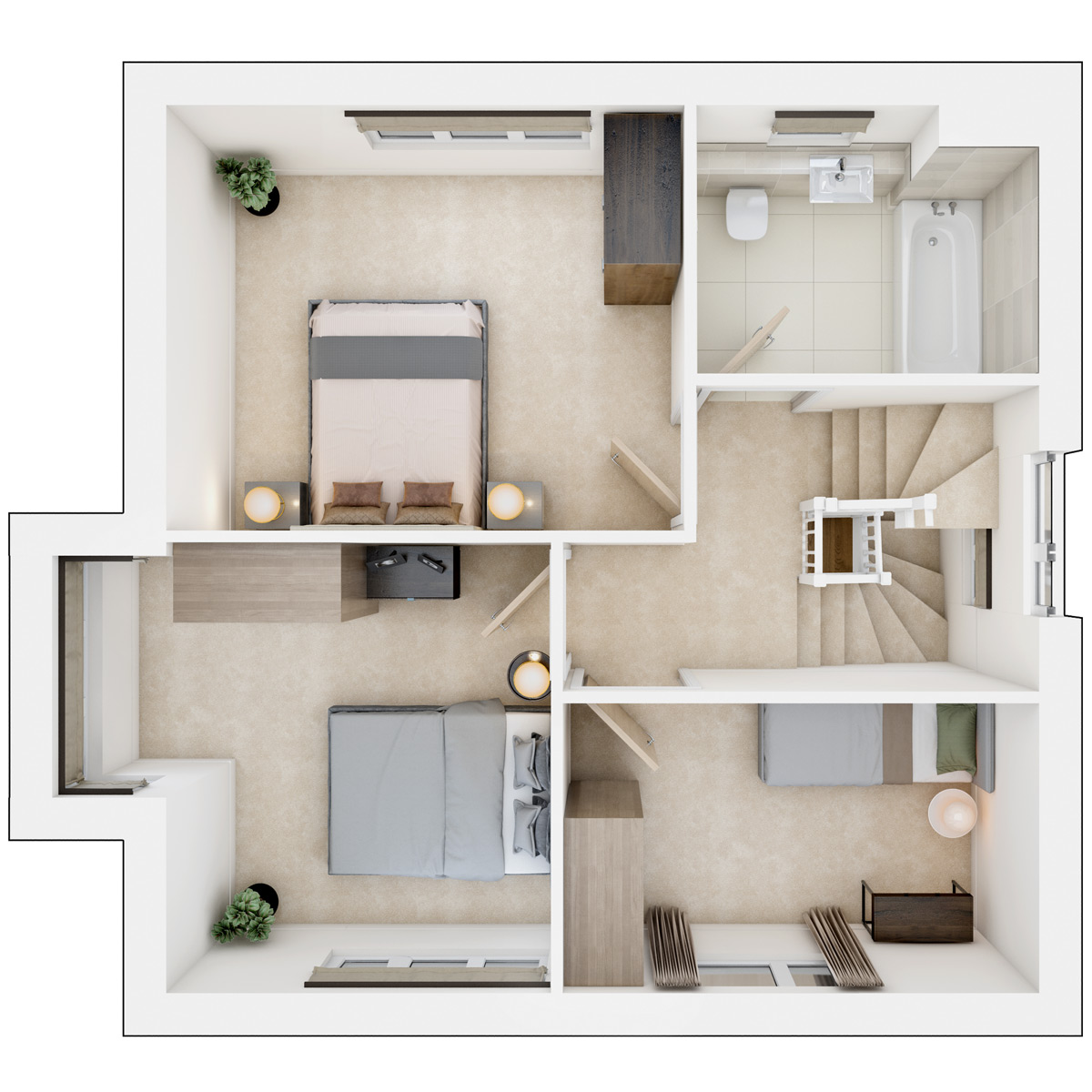 The Plomer first floor