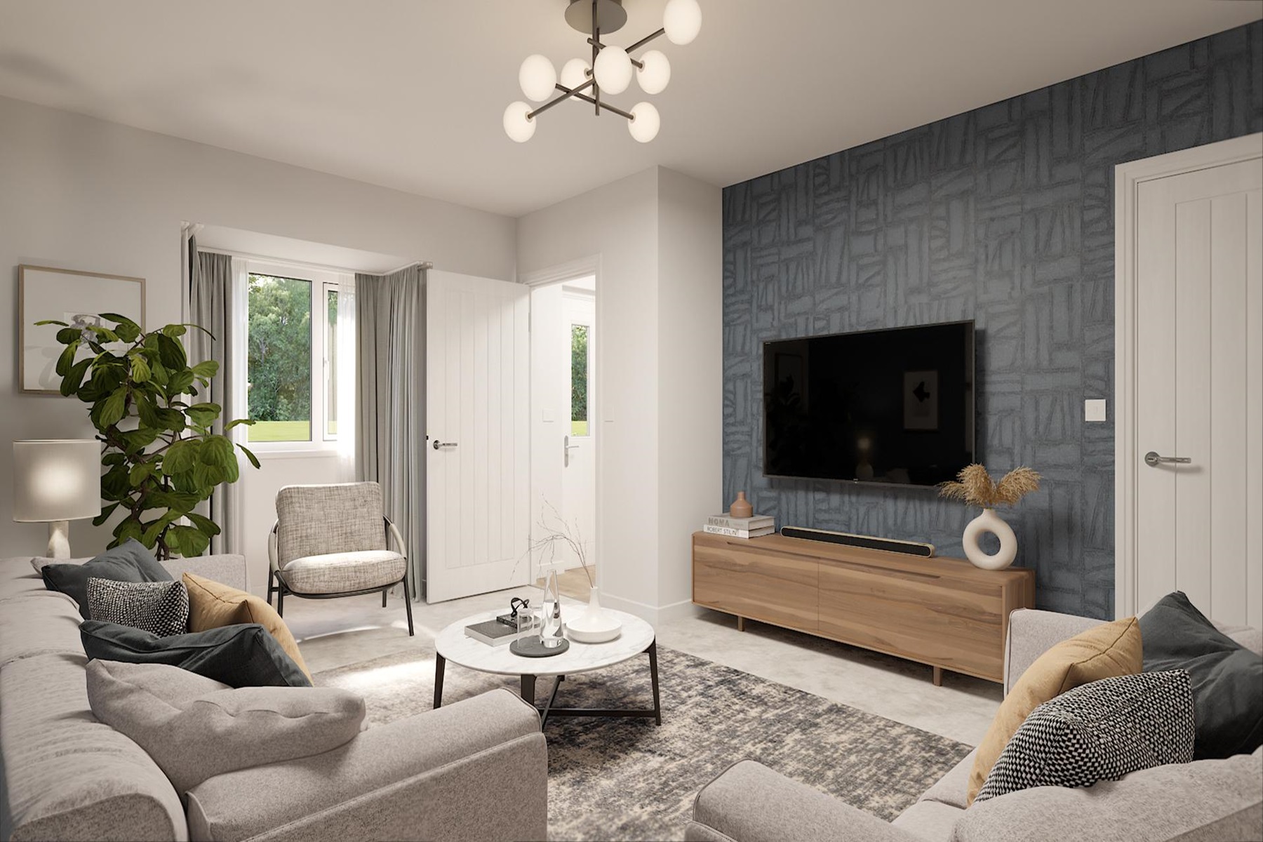 Relax in the living area