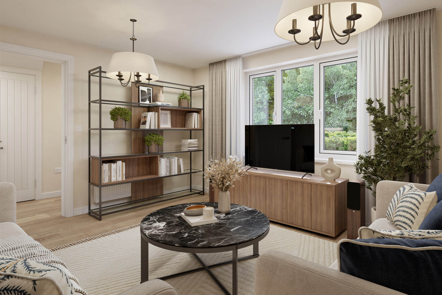 Light filled living area