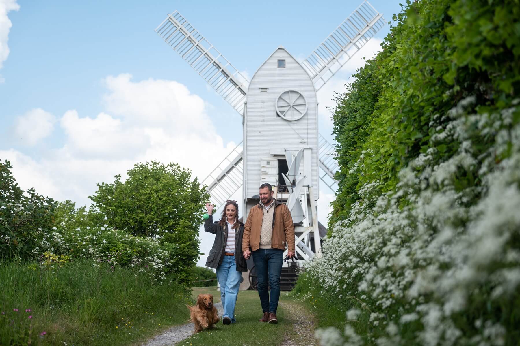 Couple at windmill