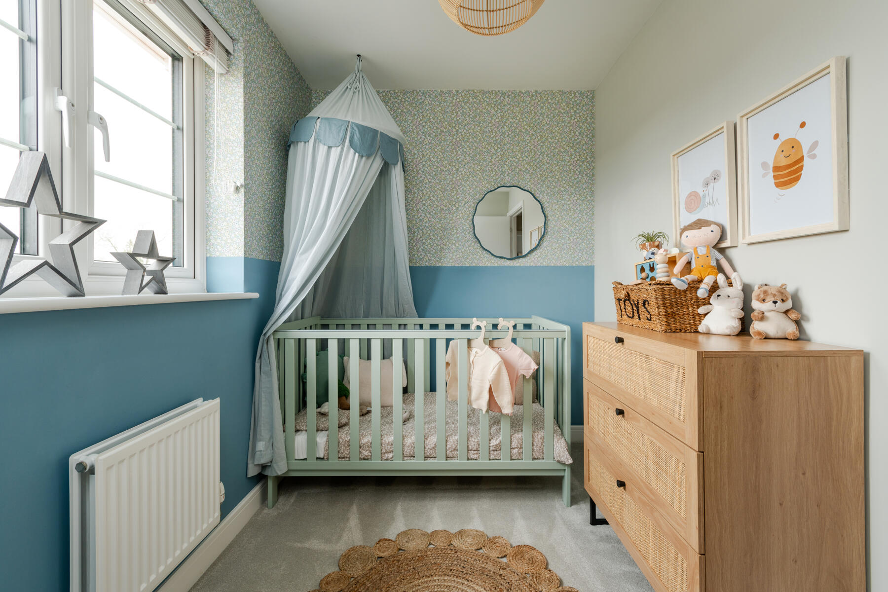 An ideal room for a nursery